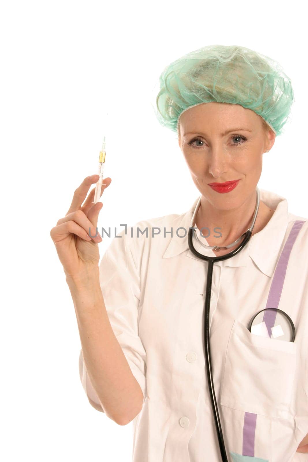 Nurse with syringe