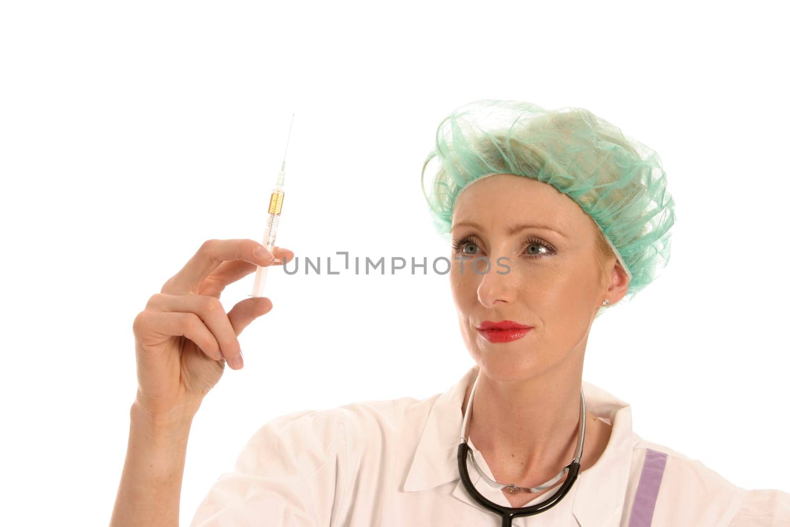 Nurse with syringe