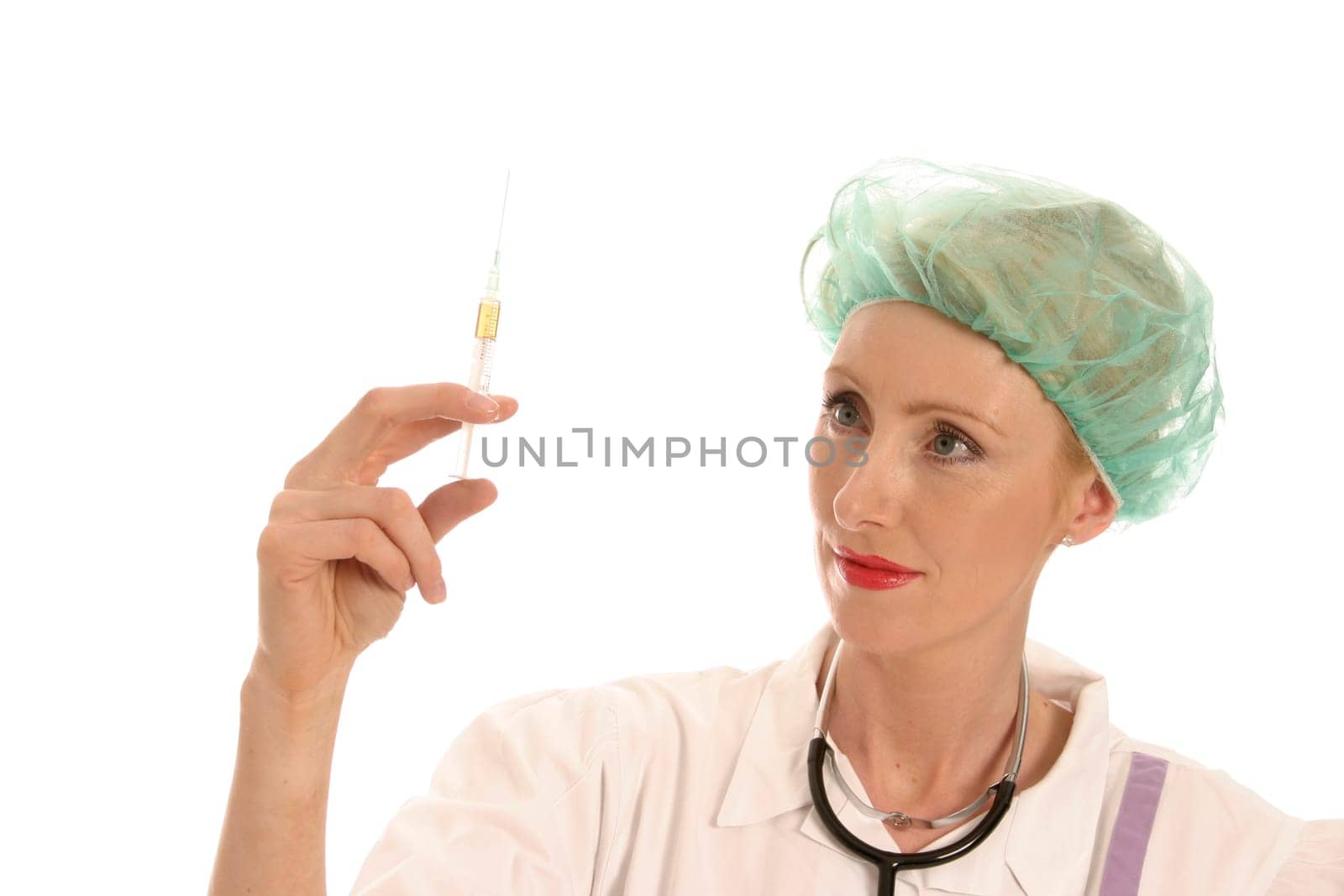 Nurse with syringe