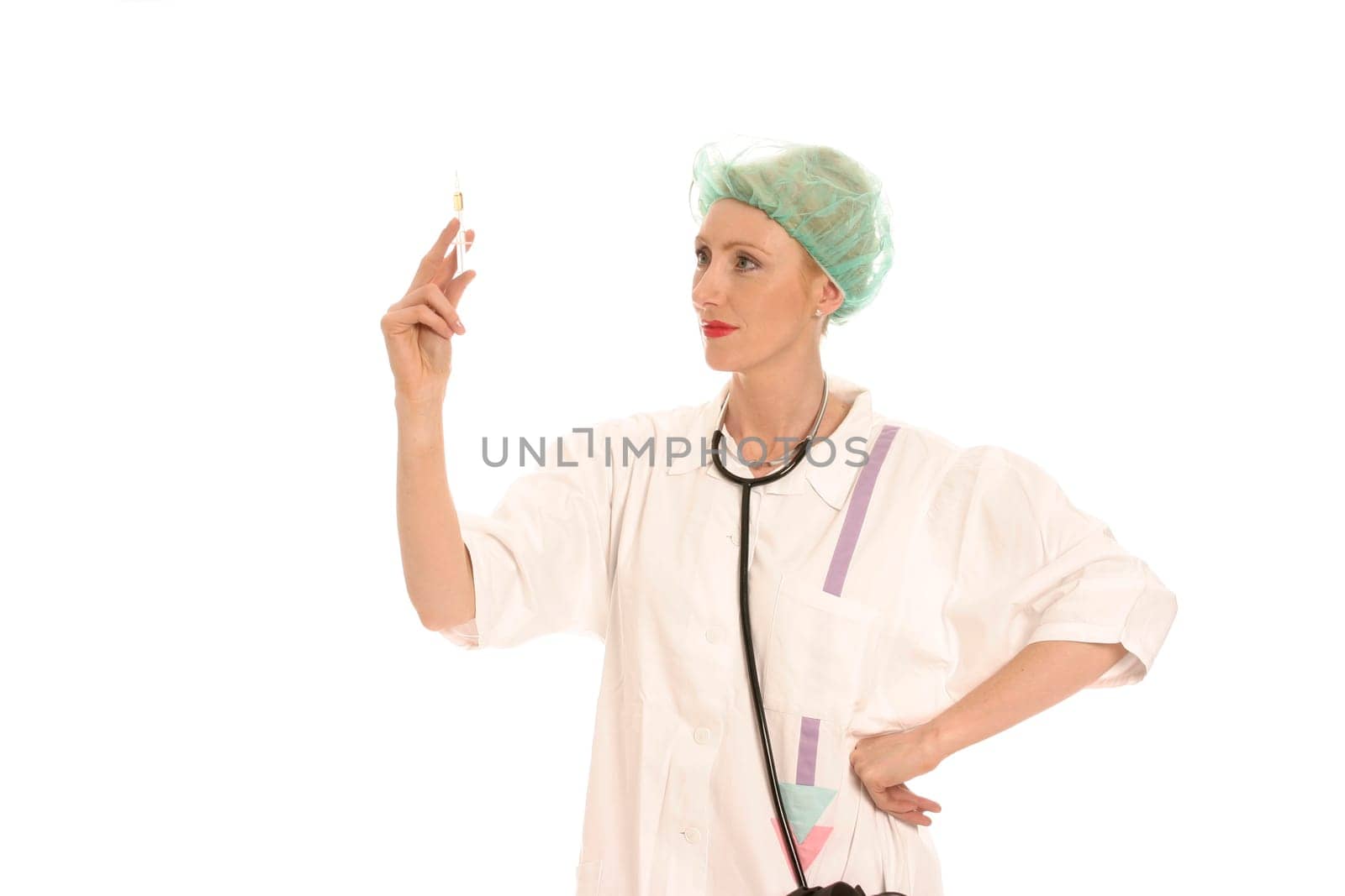 Nurse with syringe