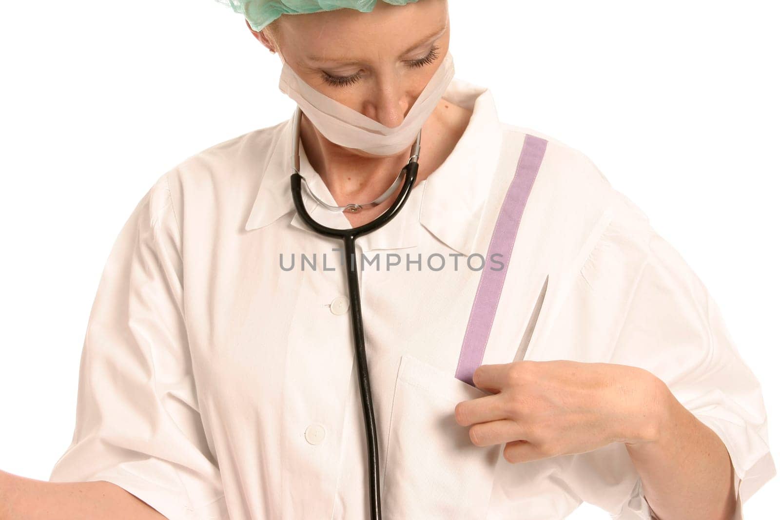 Nurse with face mask