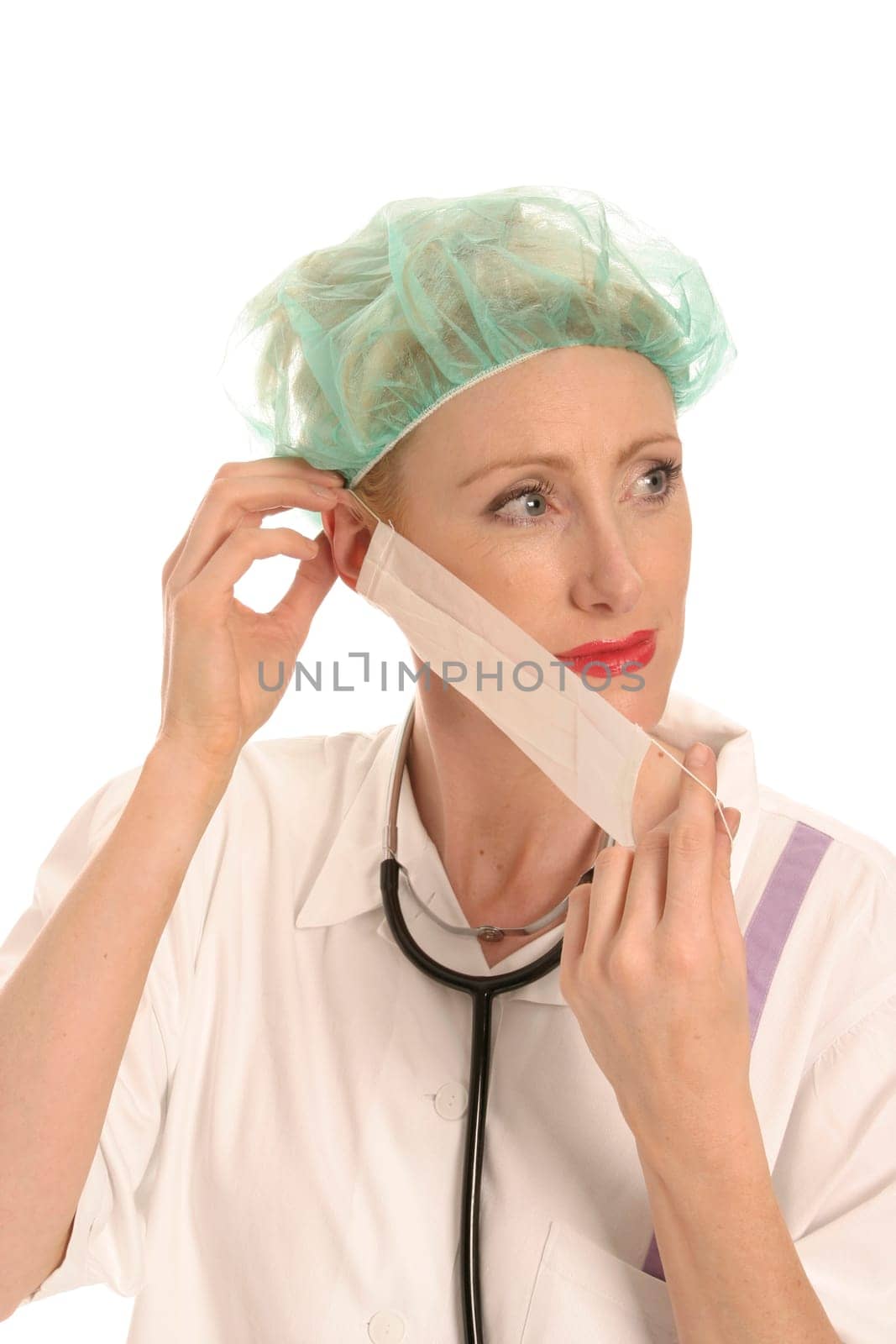 Nurse with face mask