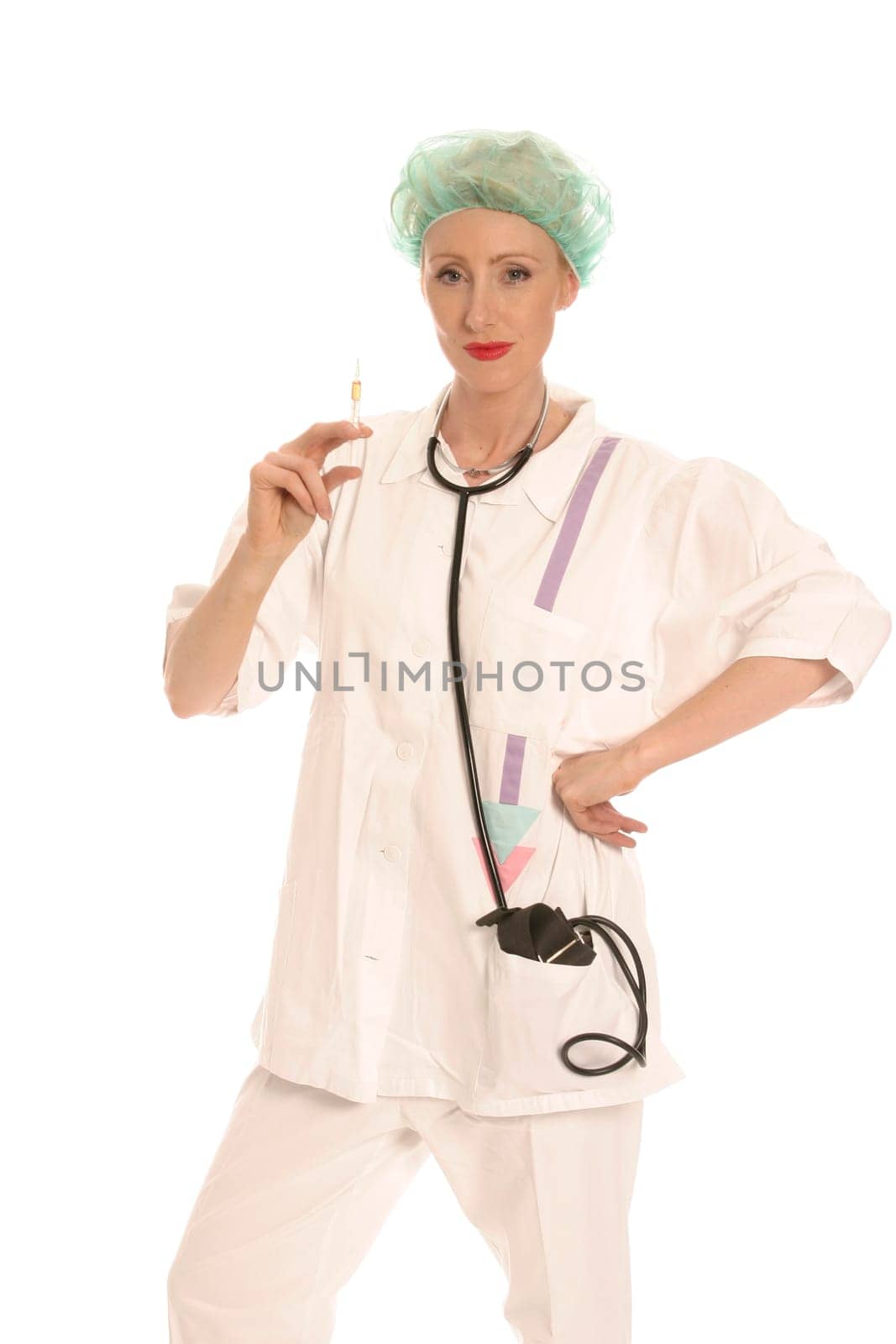 Nurse with syringe