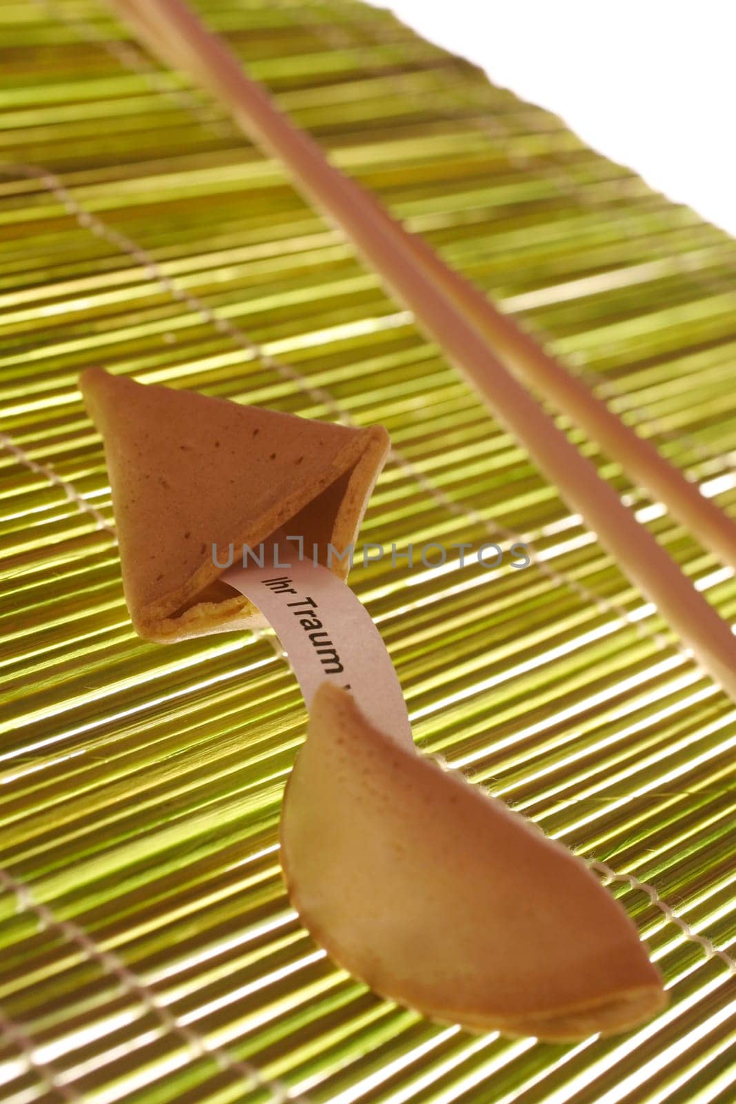 Fortune cookie,bamboo mat,wooden sticks