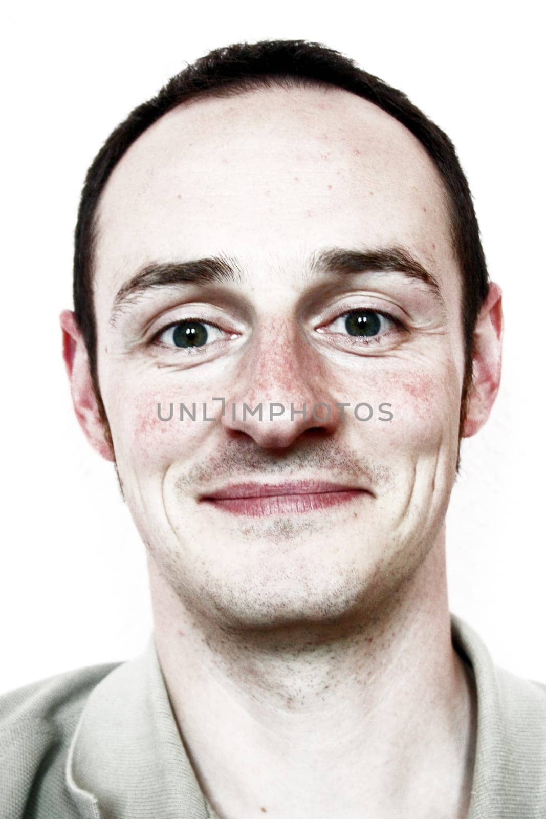 Man,looking straight ahead