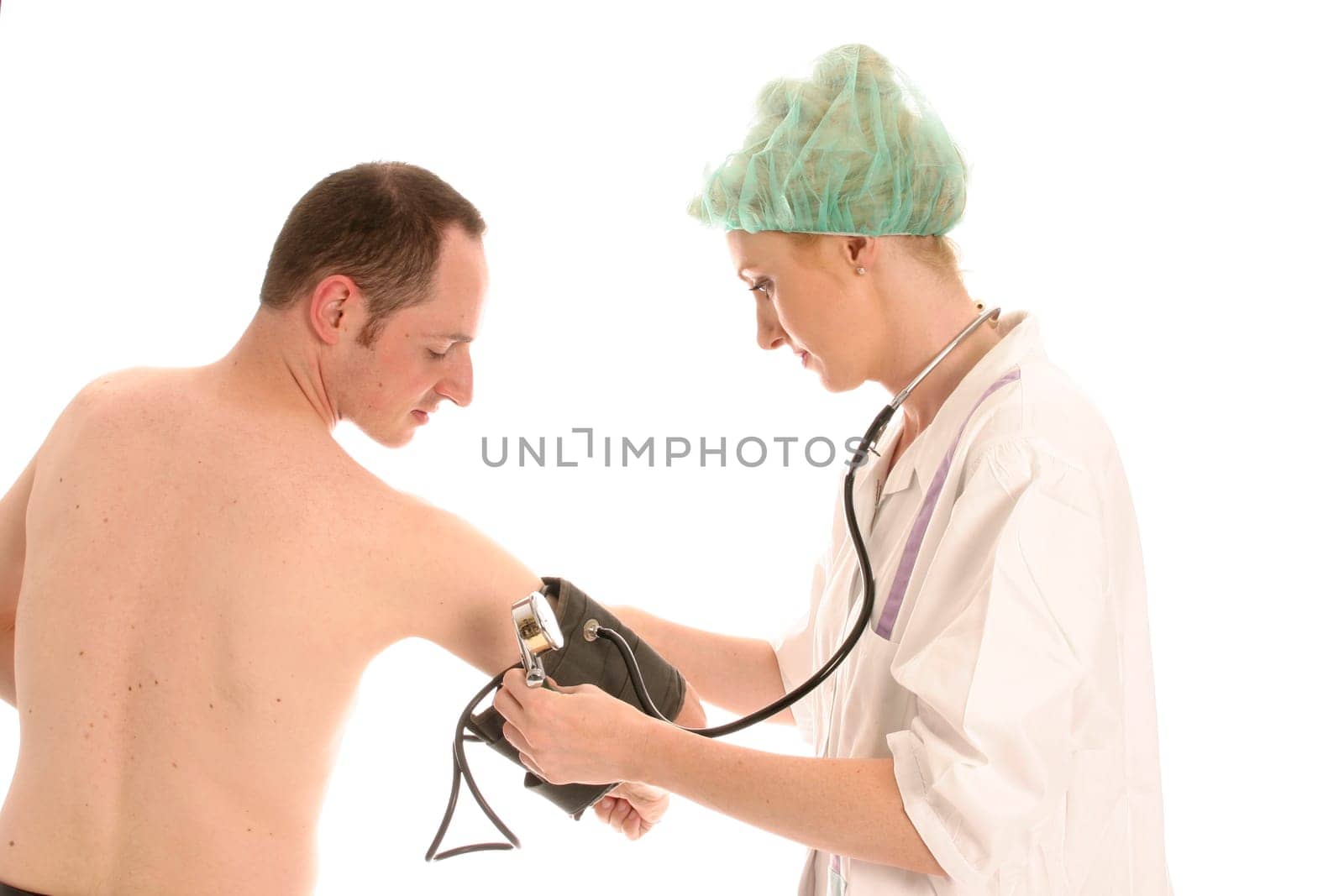 Nurse on examination