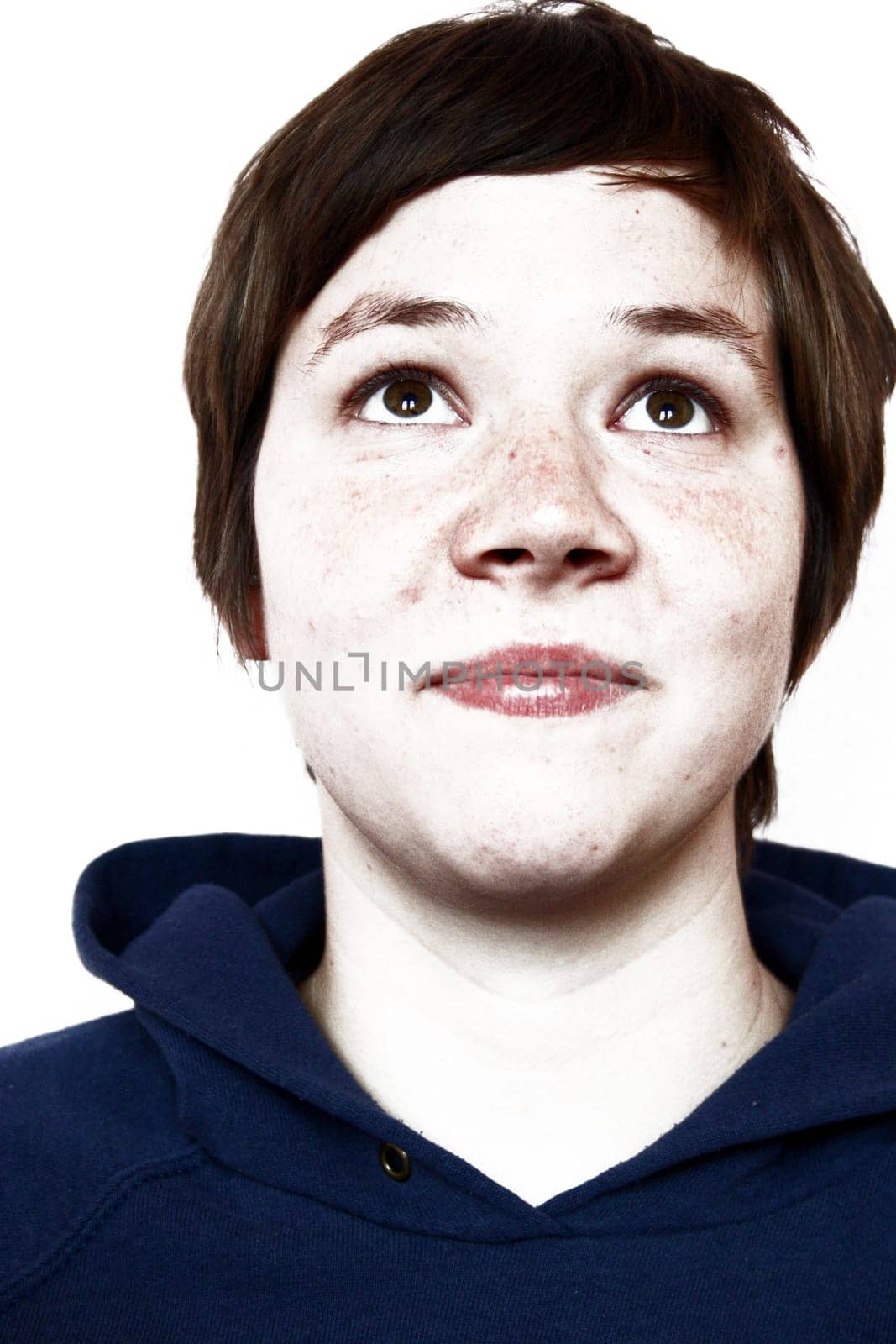 Woman,looking up