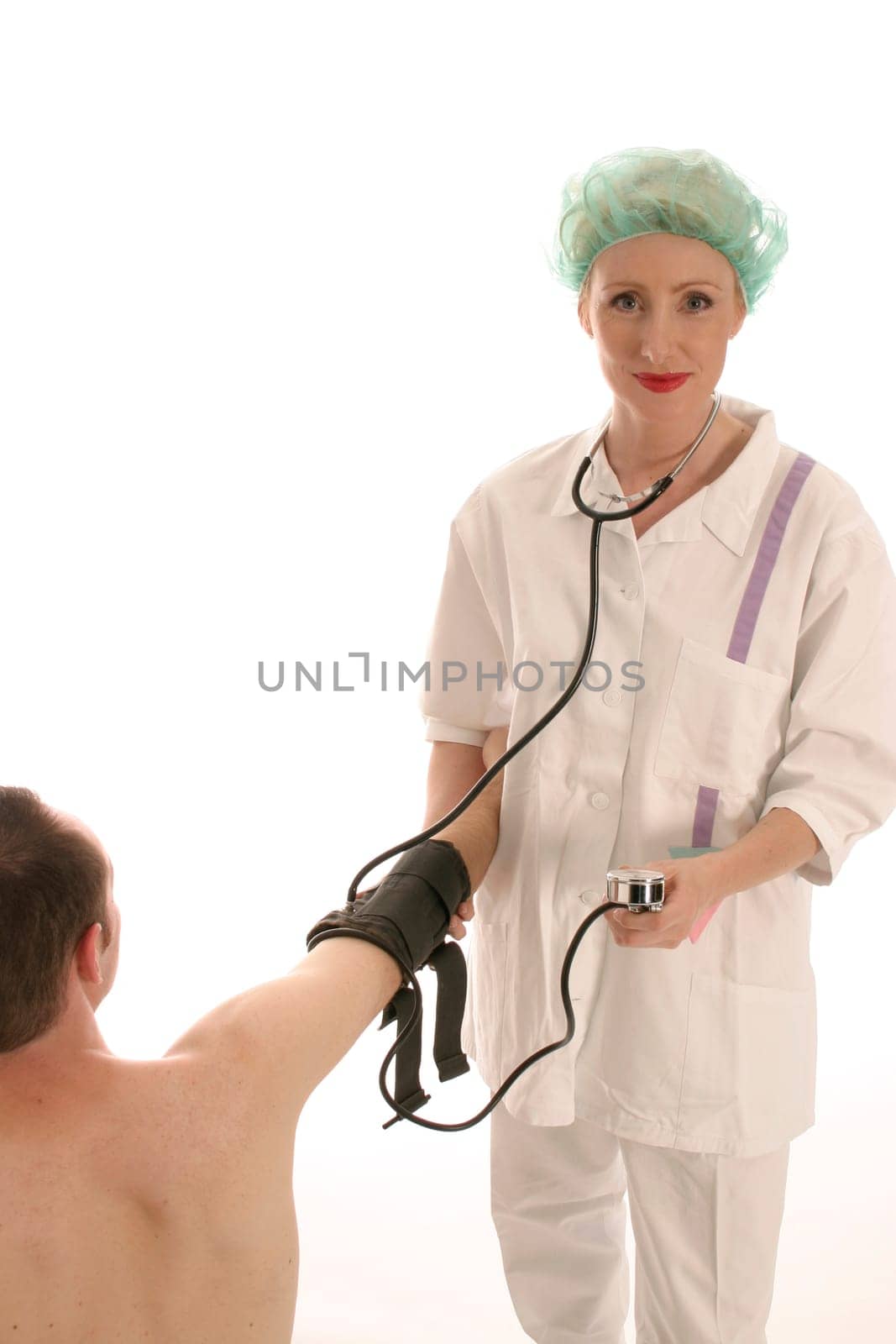 Nurse on examination