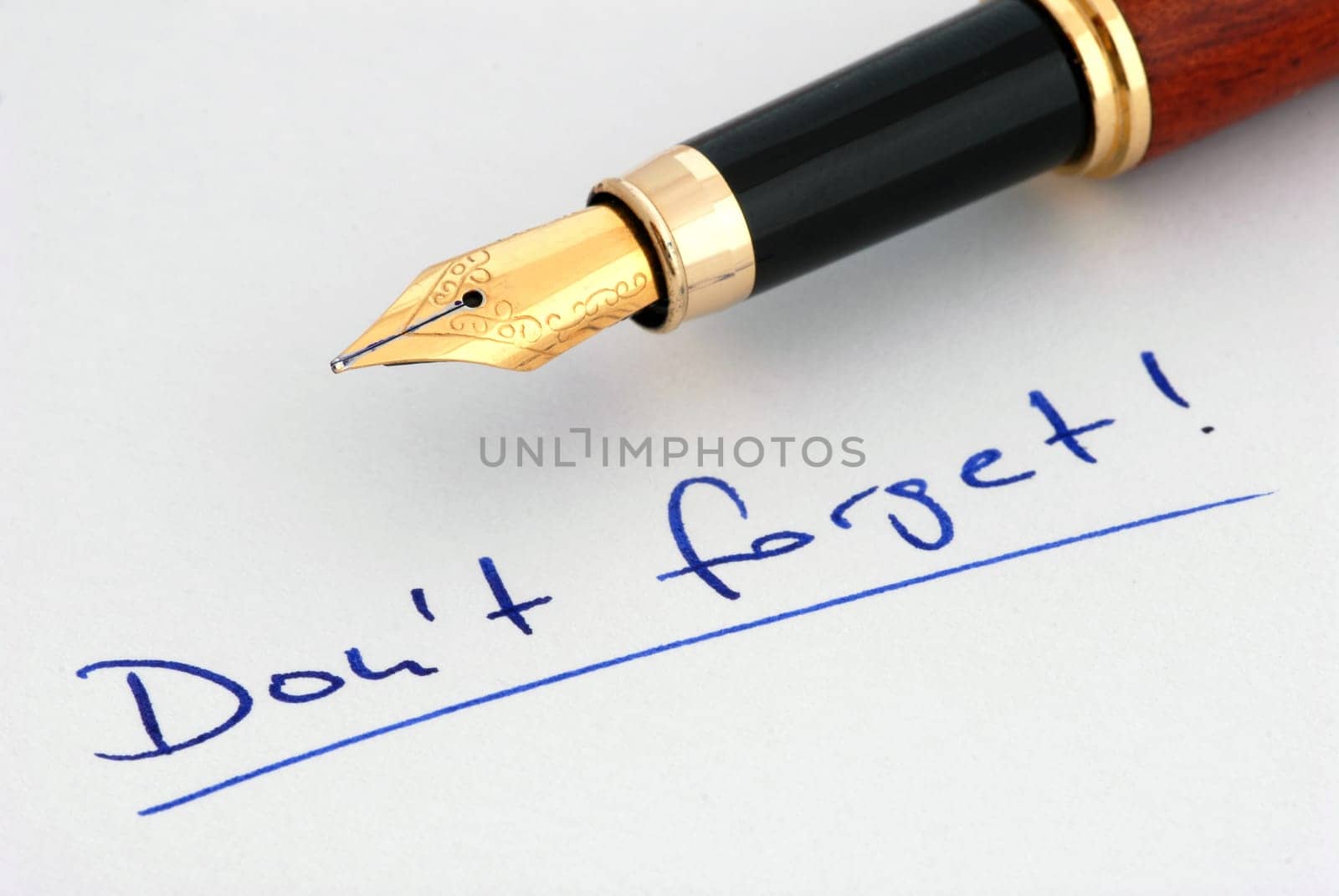 Don't forget