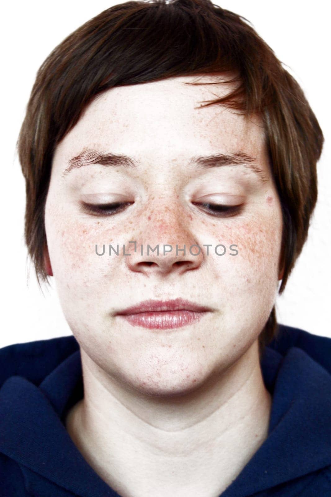 Woman,looking down