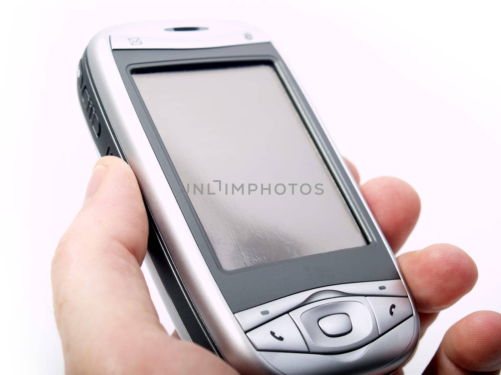 PDA in der Hand