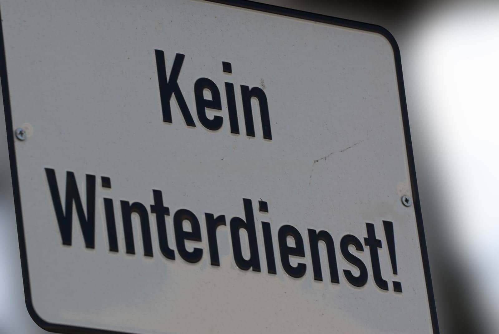 No winter service