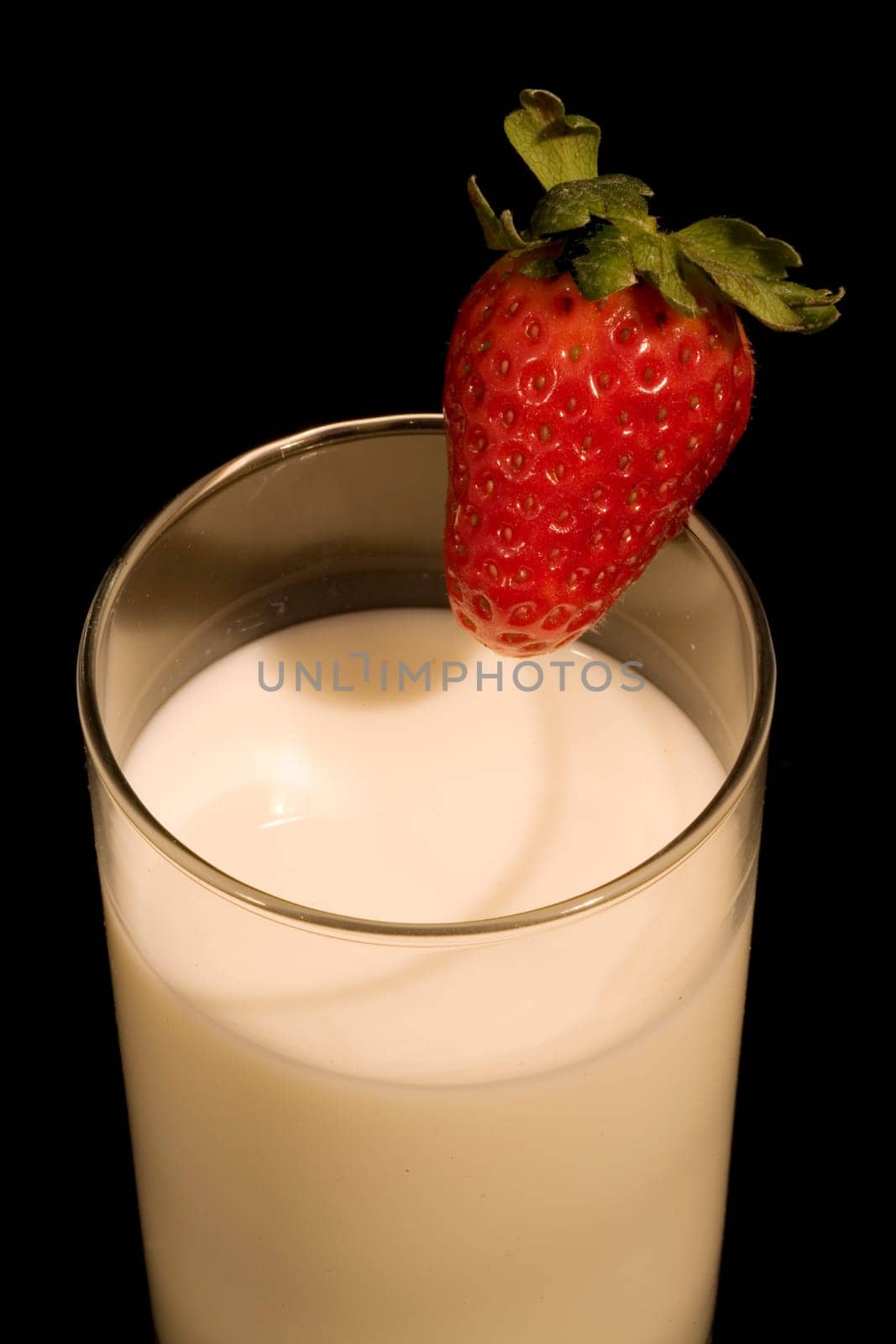 Strawberry with milk