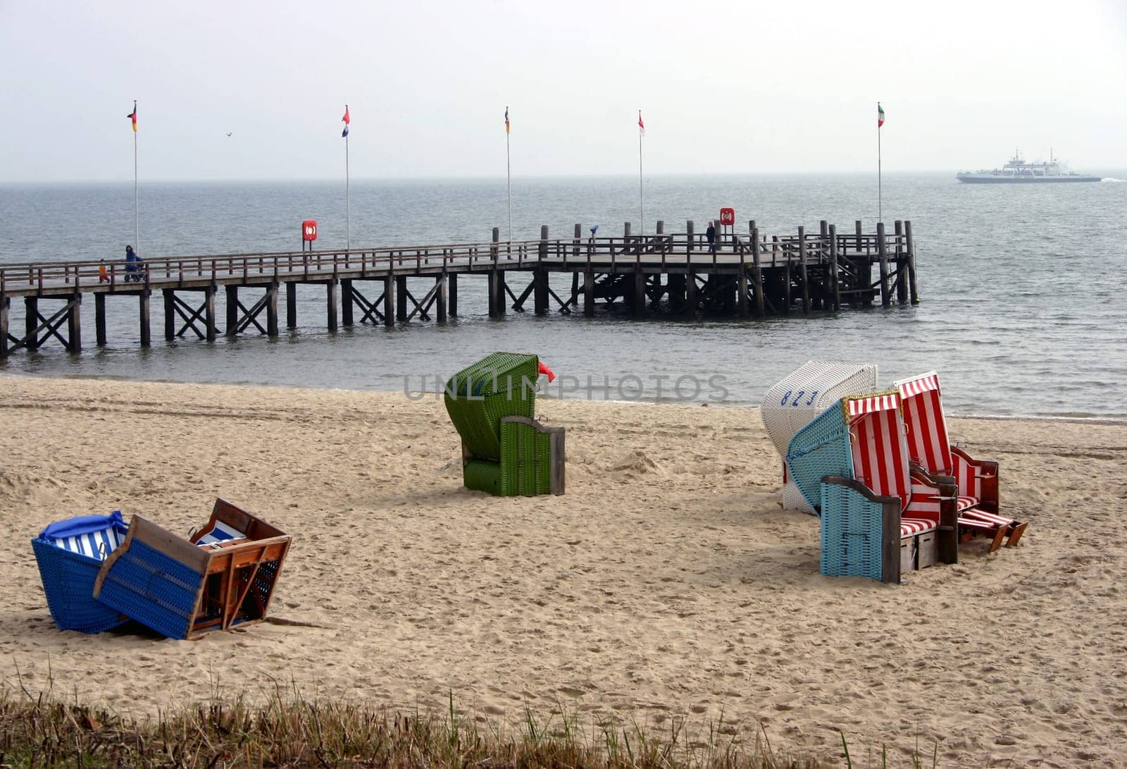 In April on the beach of Wyk auf Föhr.