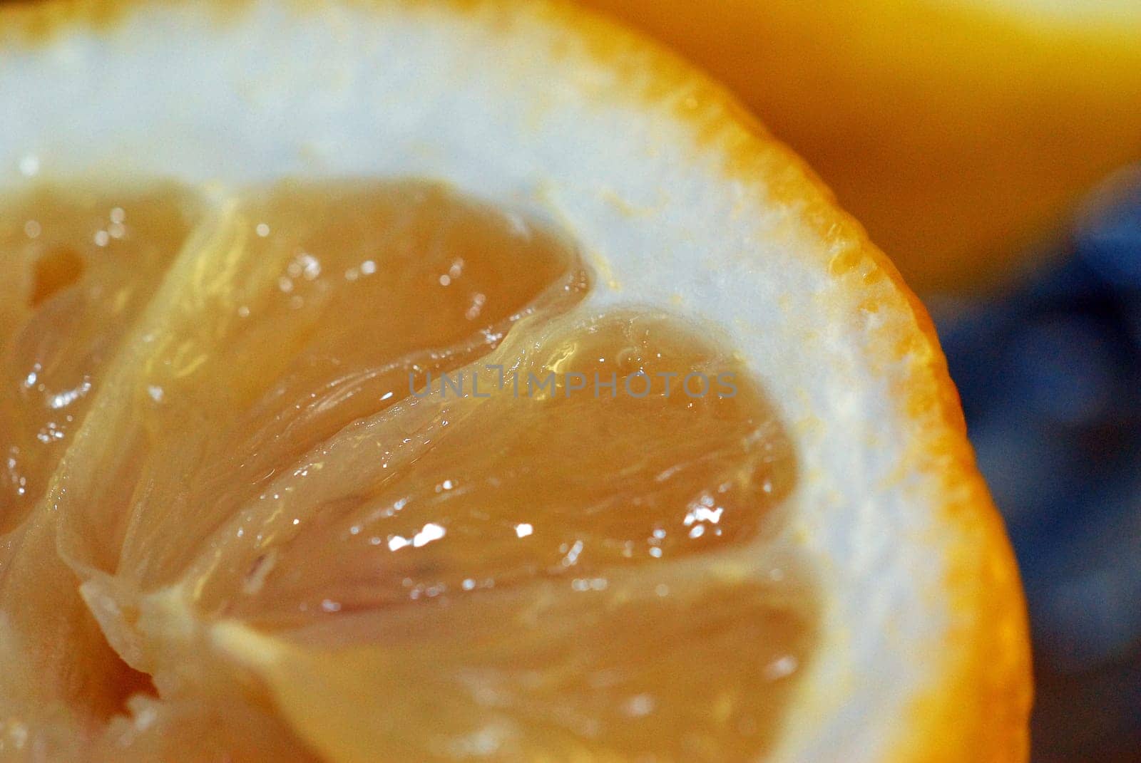 Lemon sliced