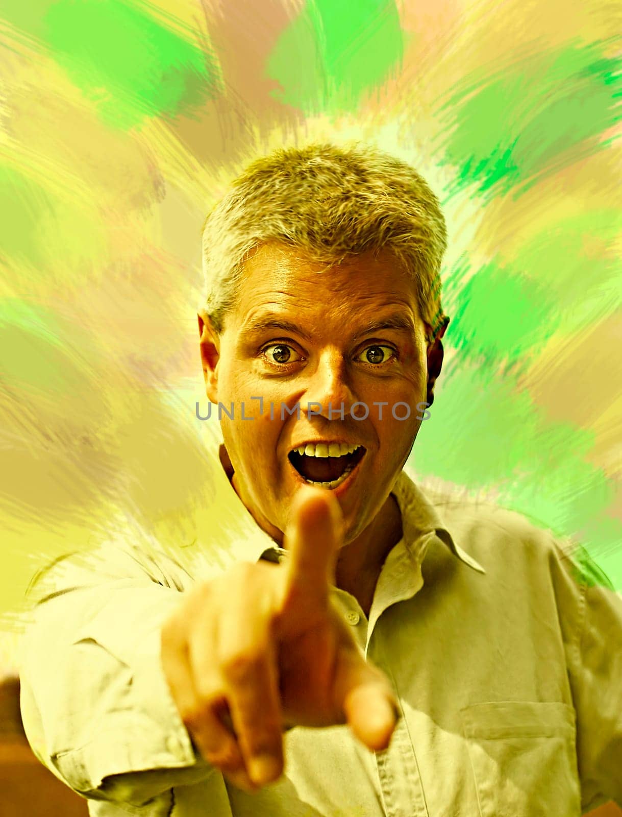 Self-portrait,experimented with EBV (Dragon style)