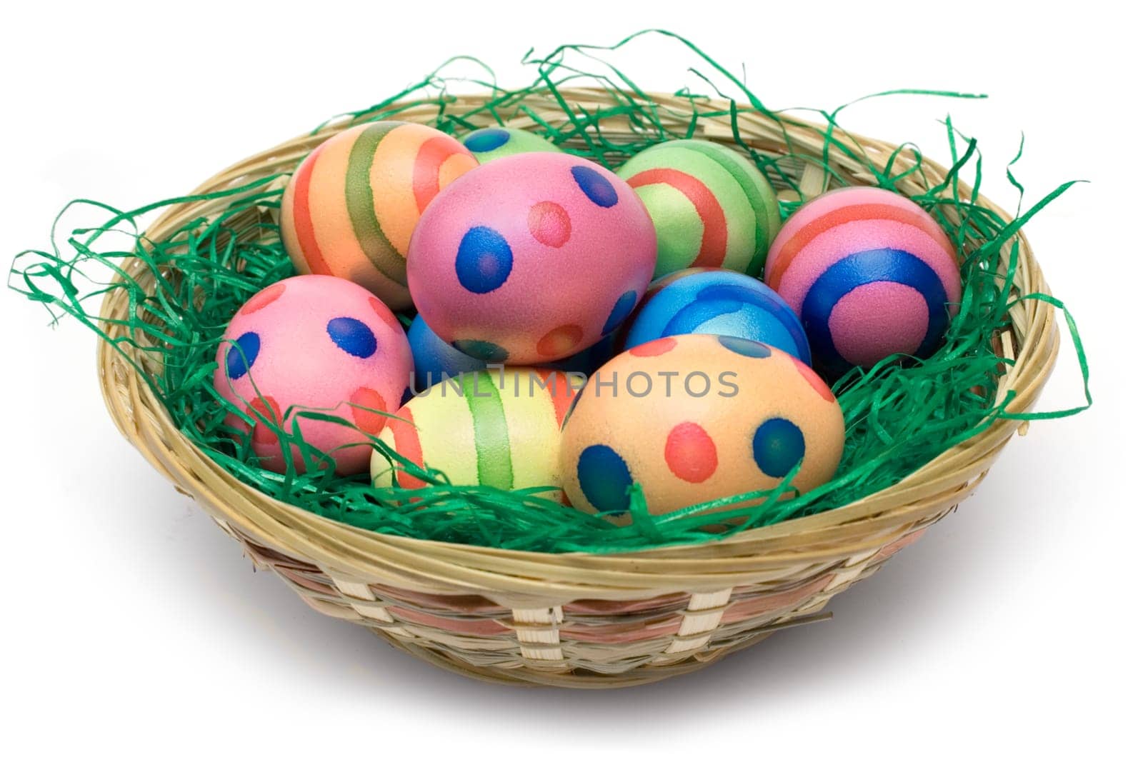 Basket of Easter eggs