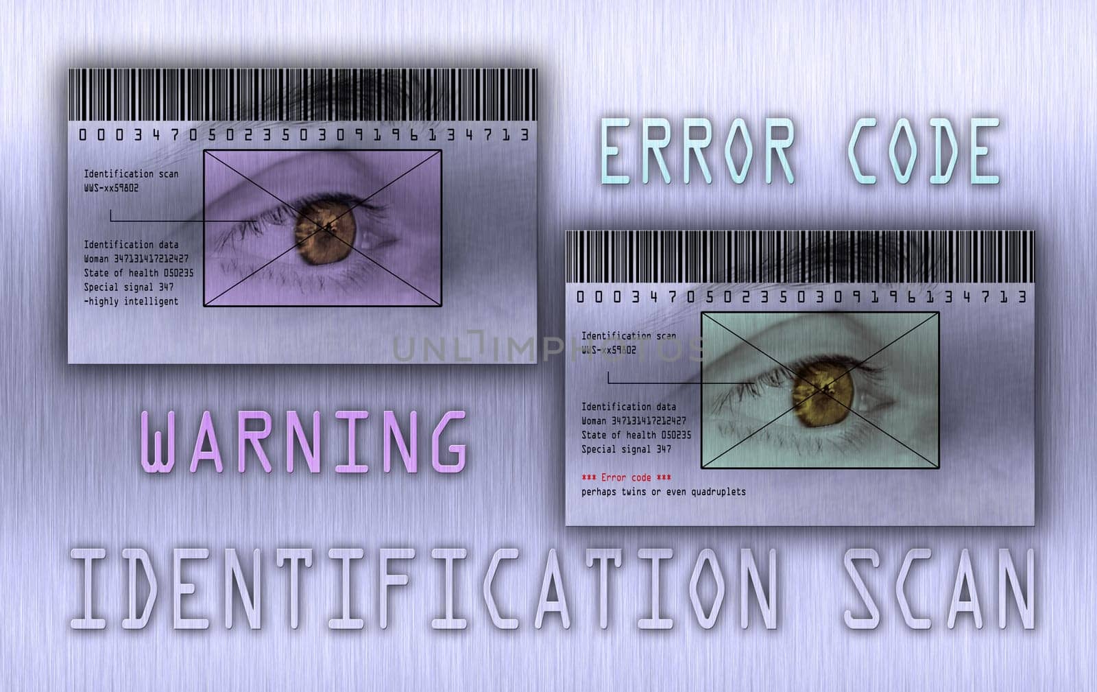 identification scan - iris scan - error
