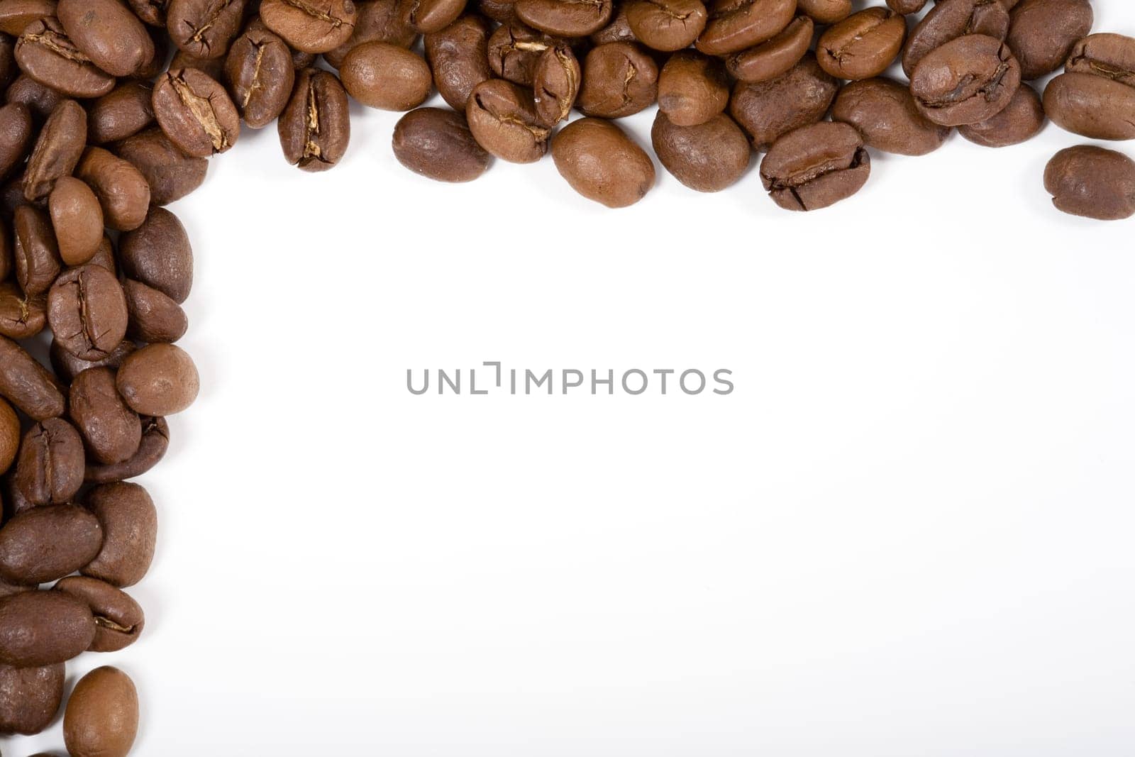 Frame with coffee beans