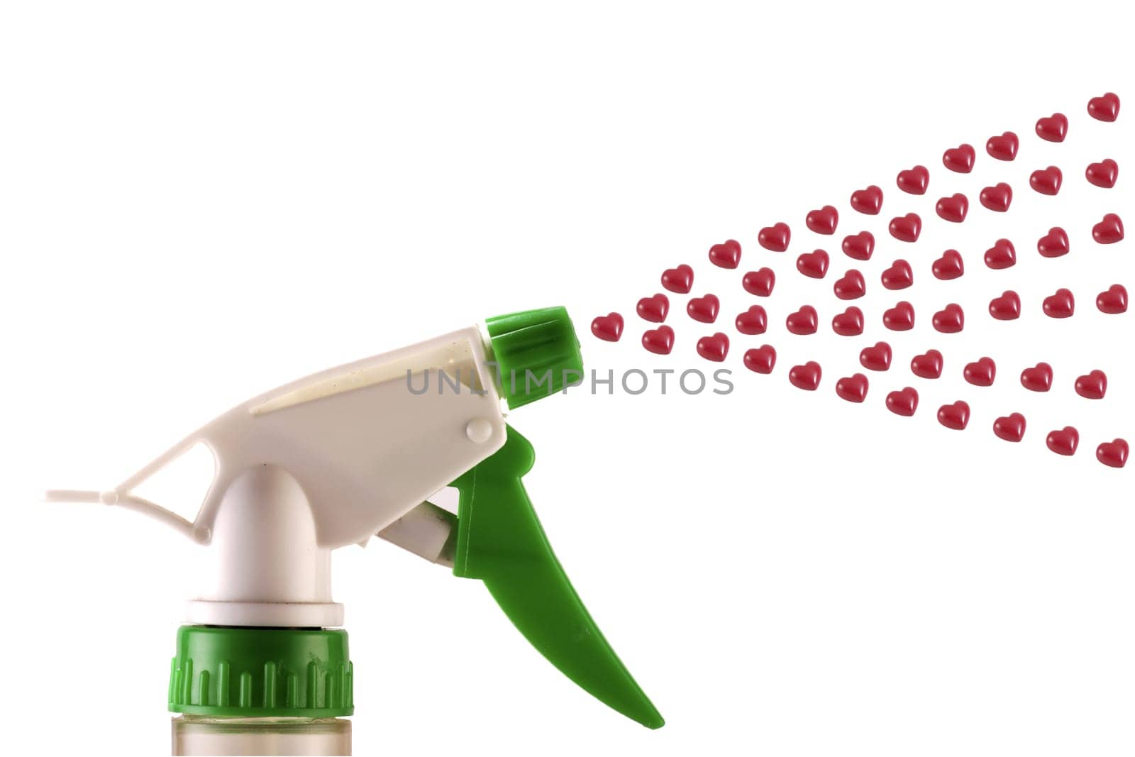 Spraying love....