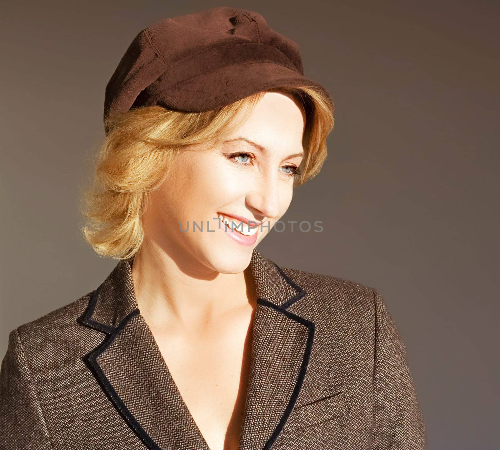 blonde woman posing