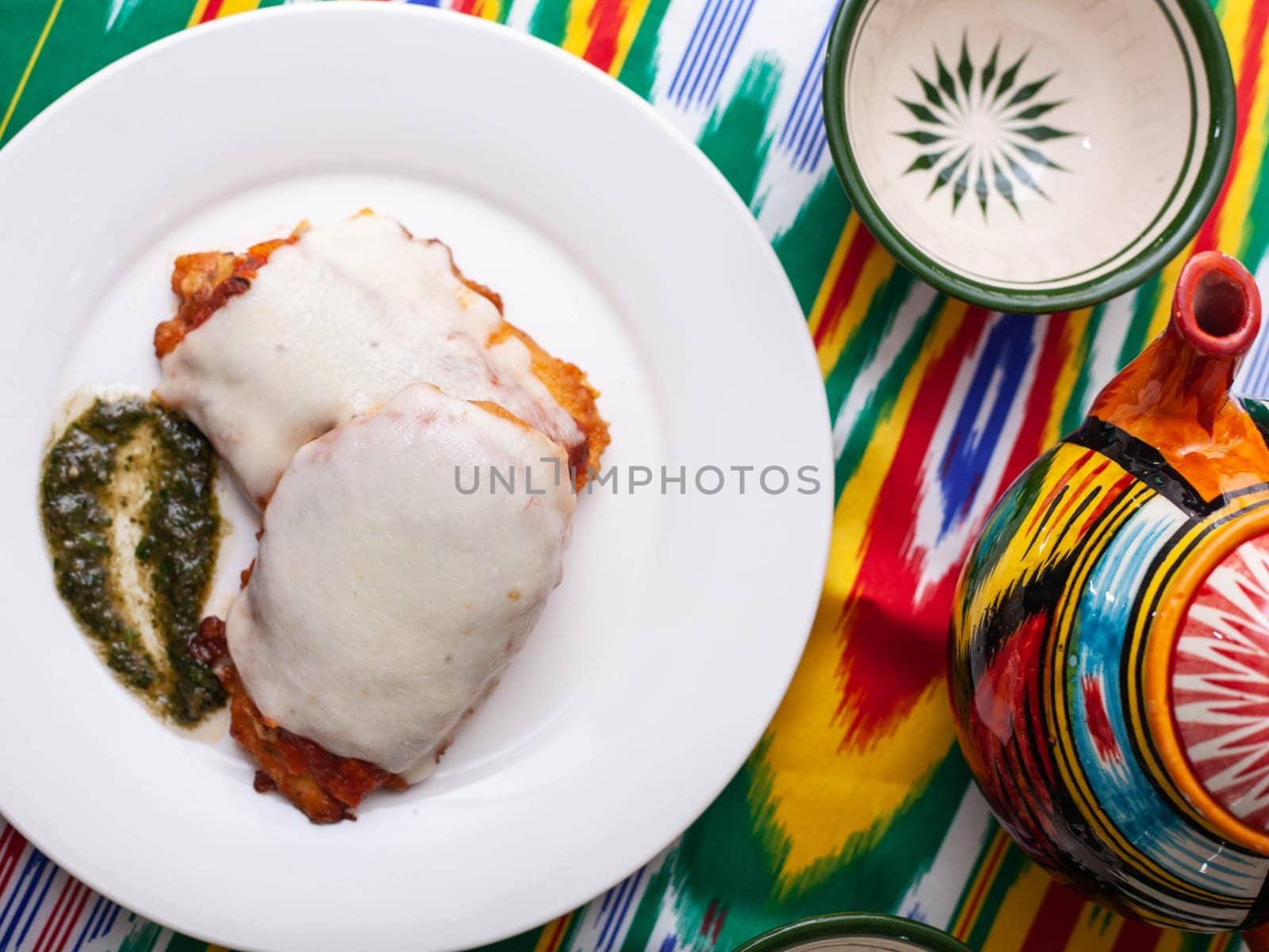 Kiev cutlet - fried chicken cutlet under a cheese head. Asian style by tewolf