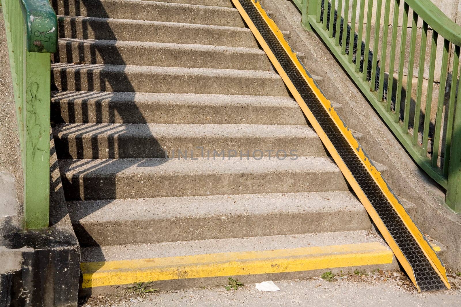 Stairs with ramp