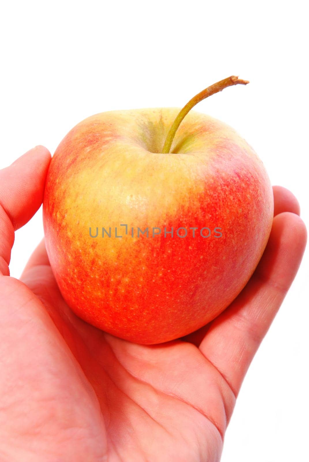 Apple in hand