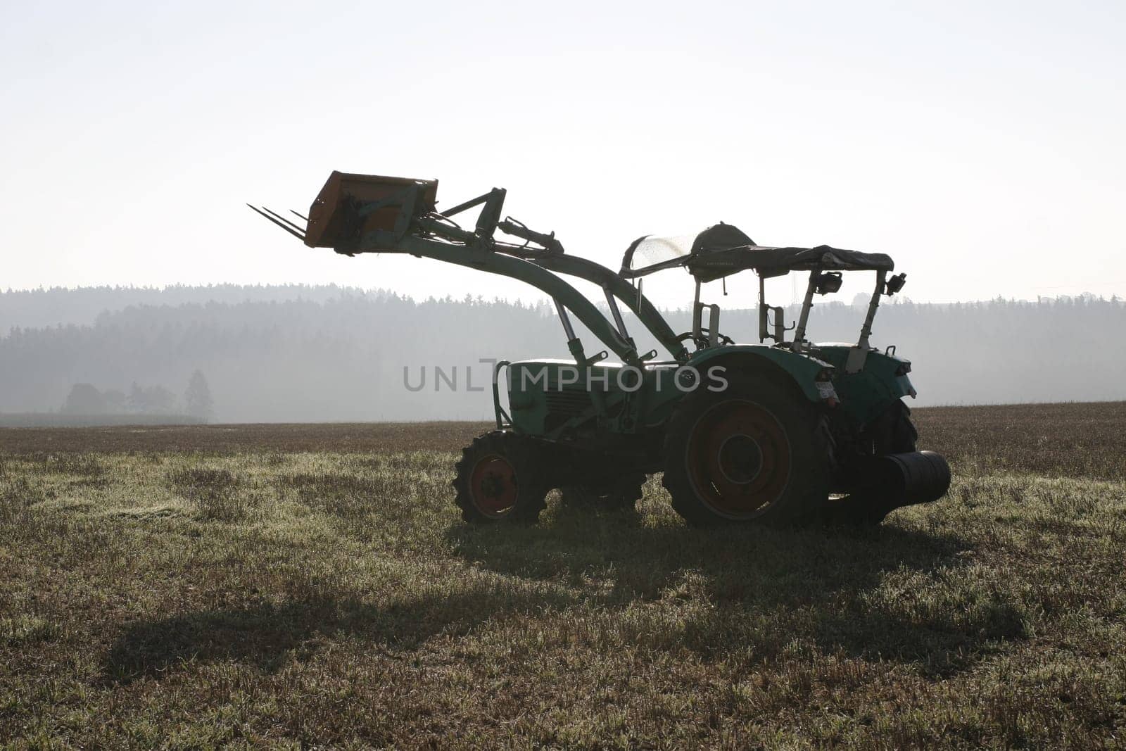 Tractor in the field