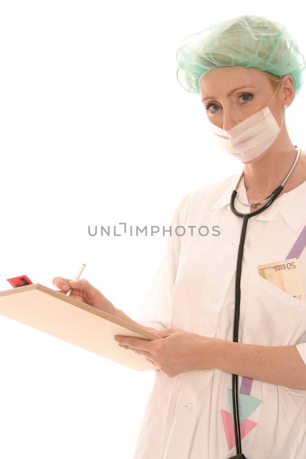 Nurse with notepad