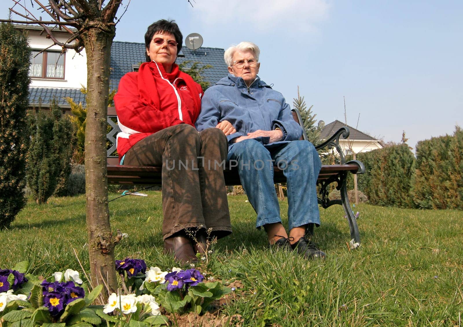 on the bench