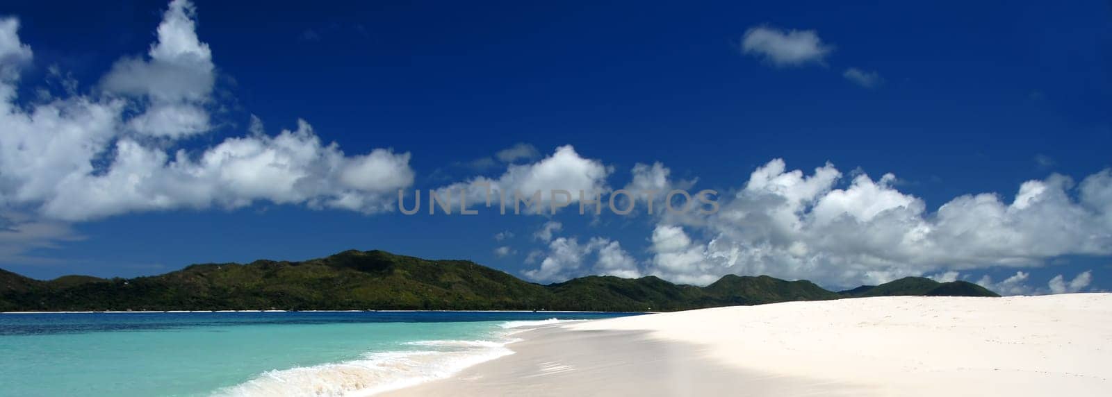 Snow in the Seychelles - or is it just white sand?