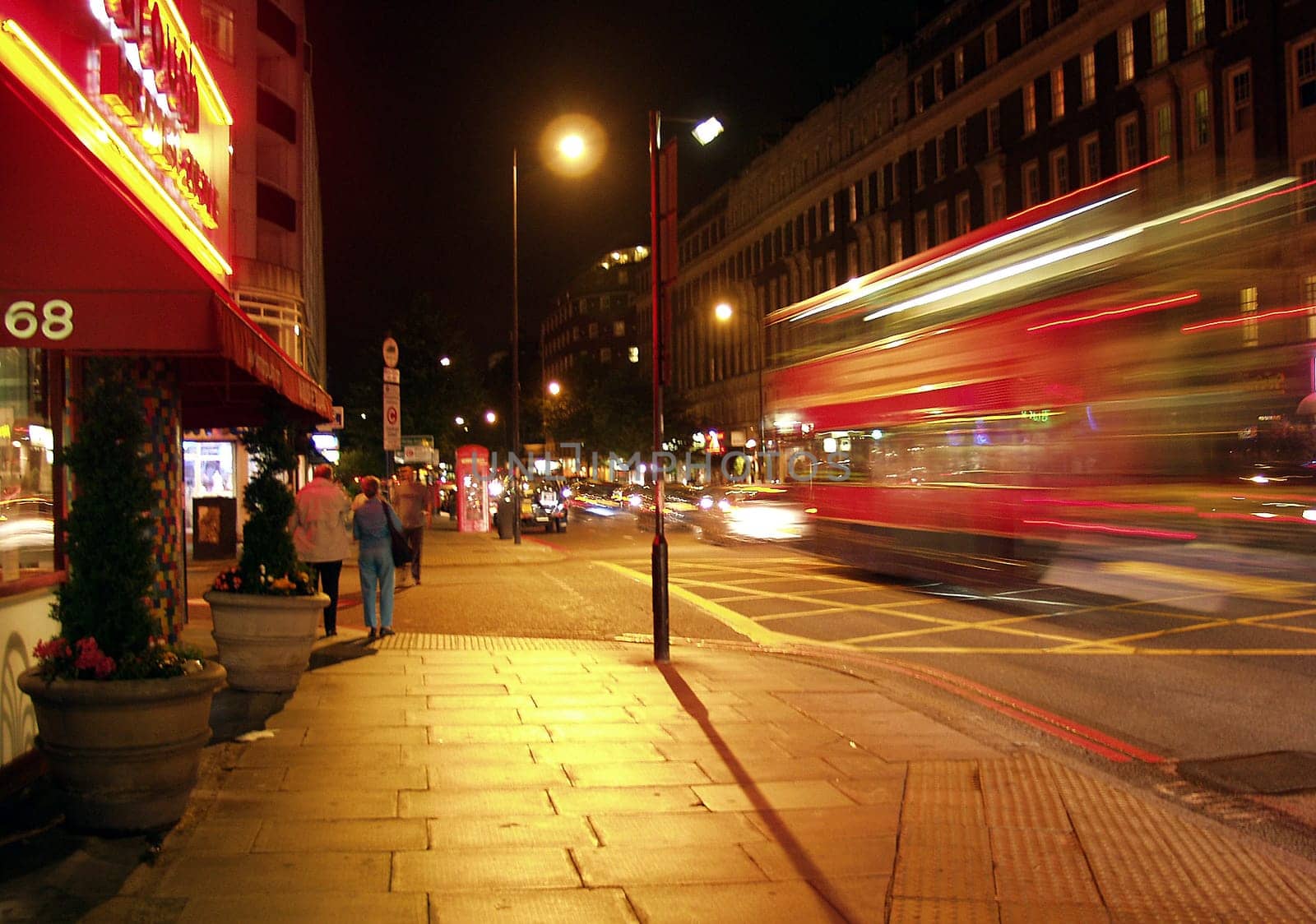 London at night