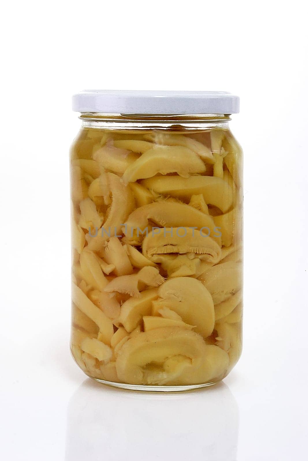 Mushrooms in a jar
