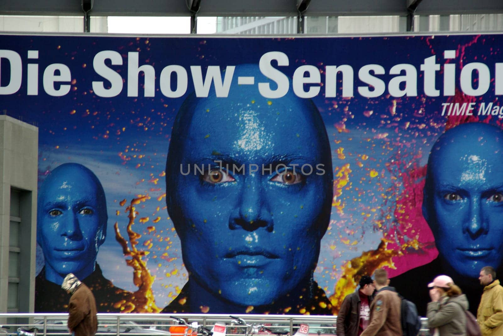 Poster at Potsdamer Platz station just snapped while driving in the car,because it's so nice and blue. A bit blurry but it has something - I think. ***