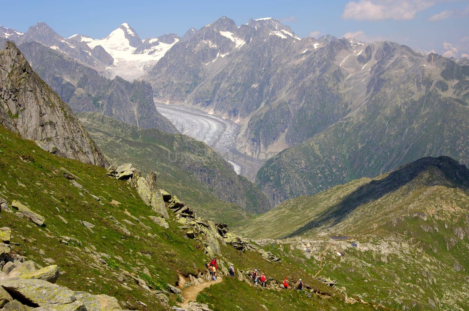 Oberaarhorn,Fiescher Glacier,Switzerland
