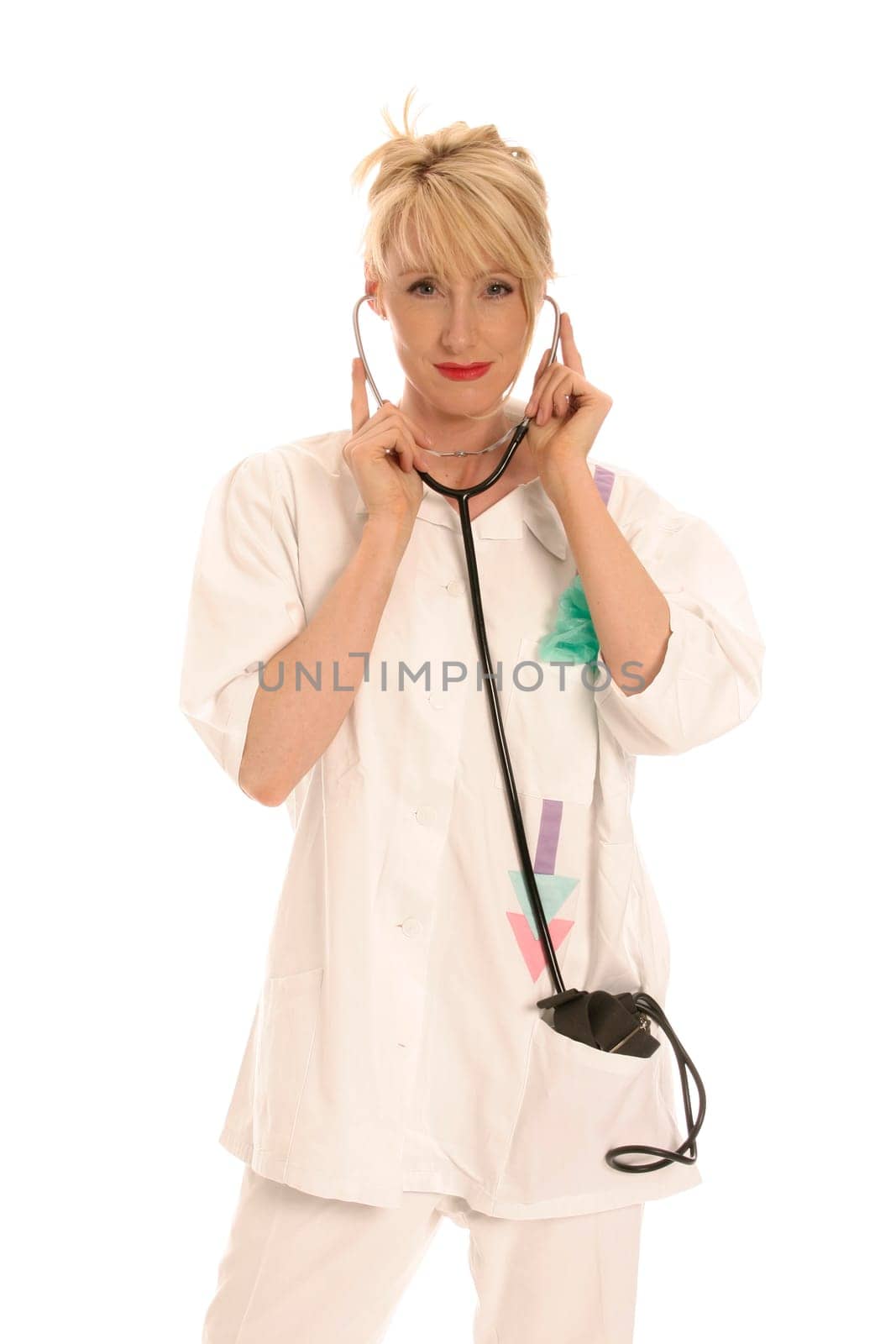 Nurse with stethoscope