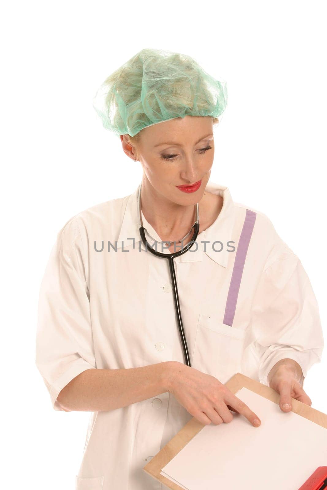 Nurse with notepad