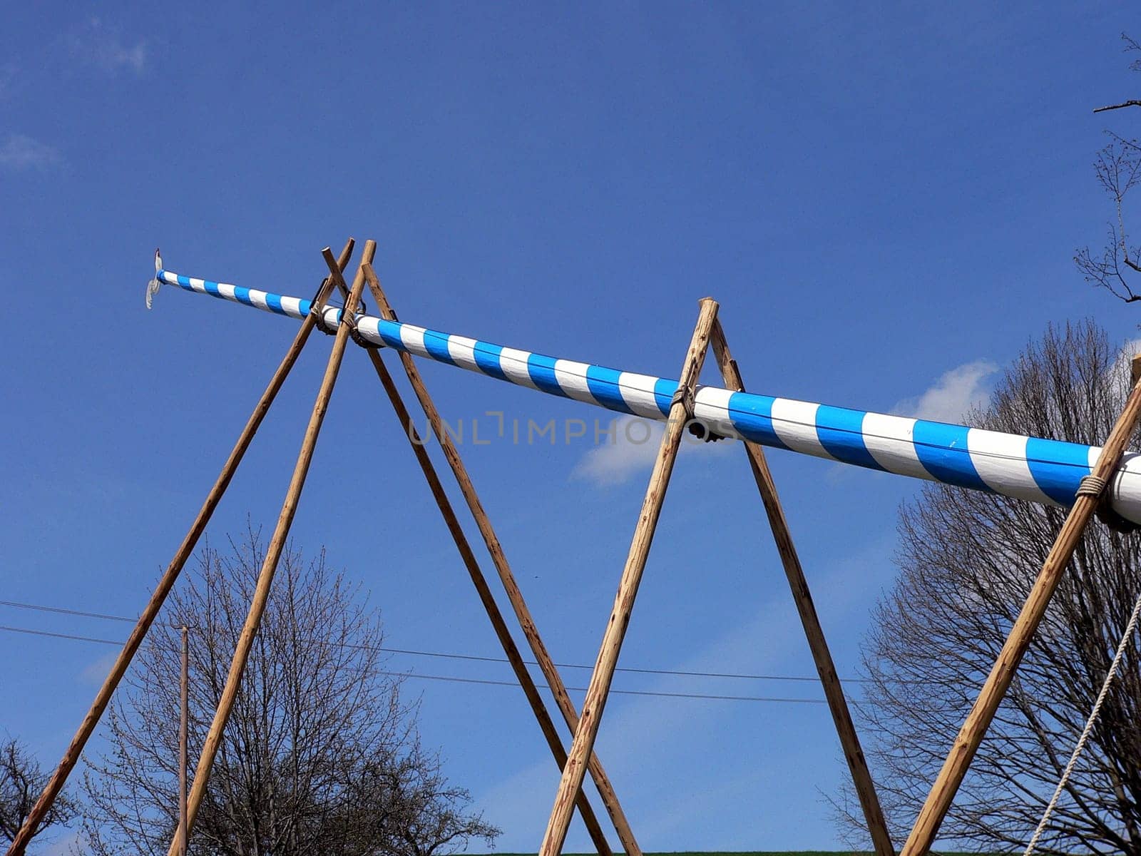 Erecting the maypole