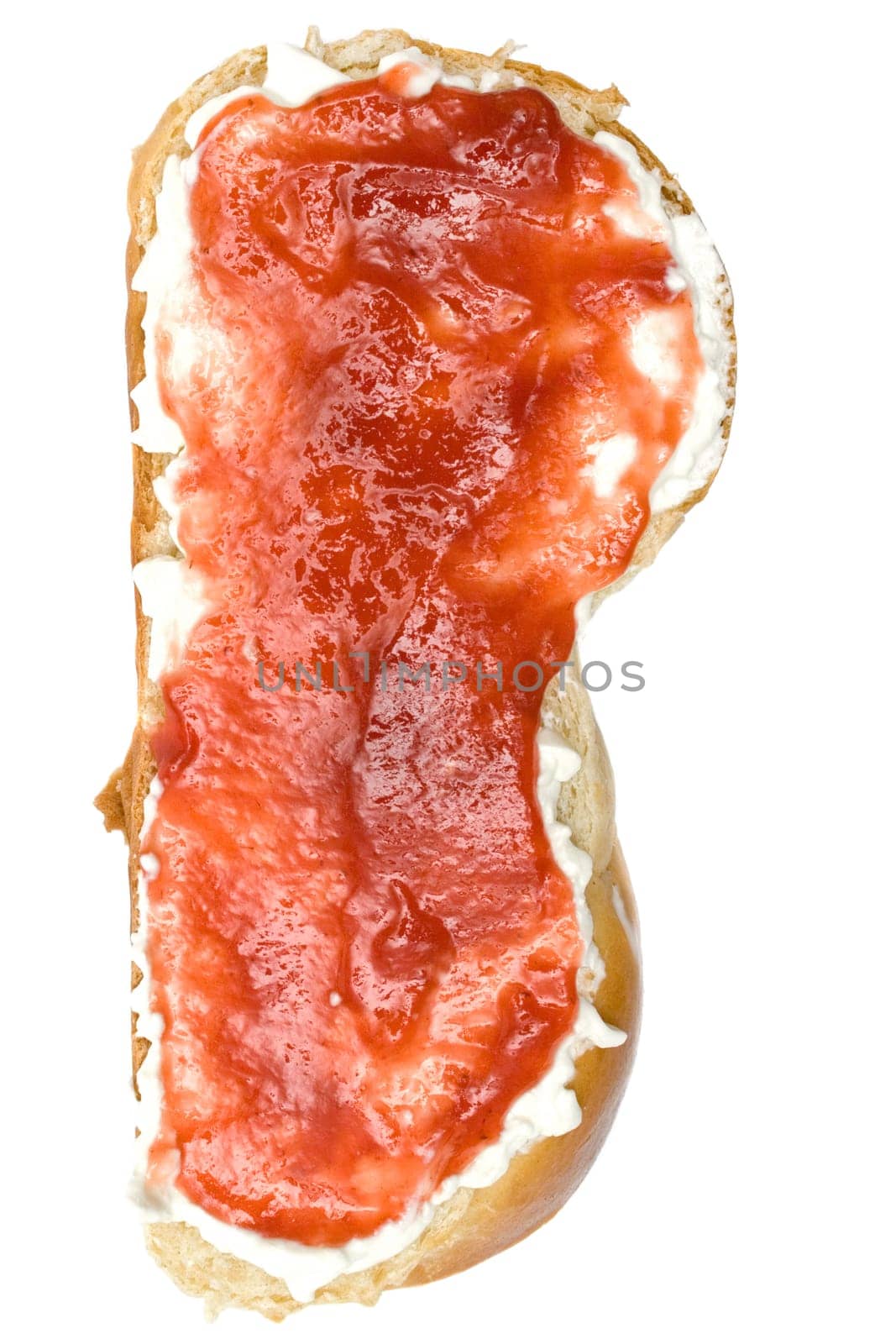 Yeast plait with jam