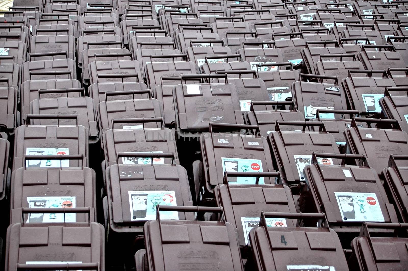 garbage cans