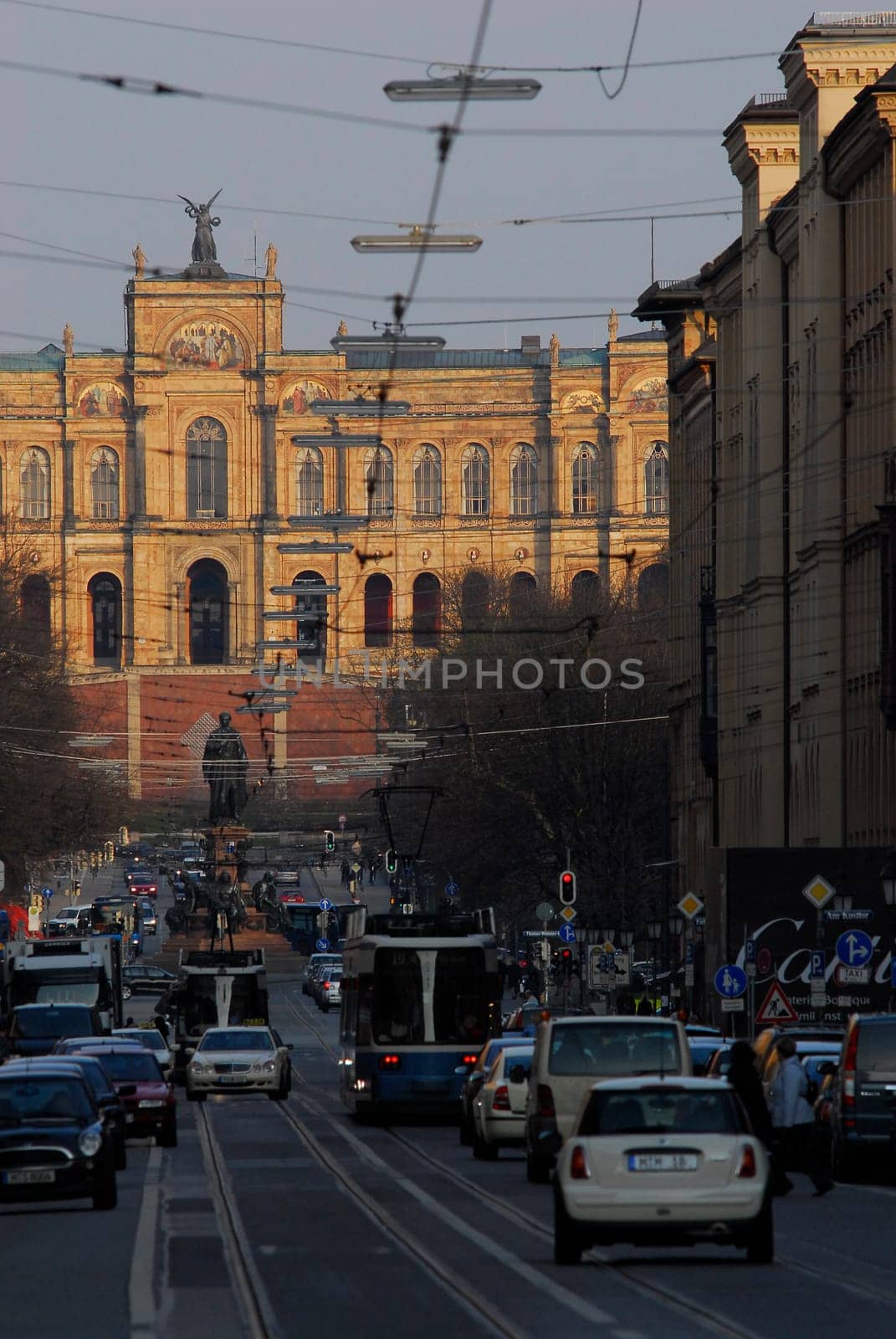 ... in the Maximiliansstrasse,view of the Maximilianeum