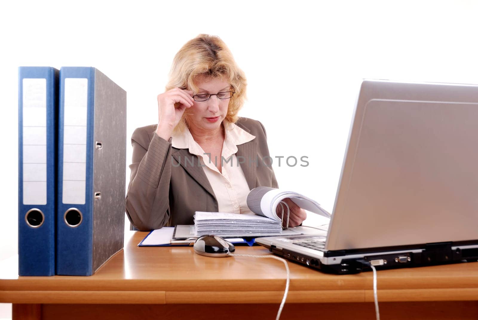 In the office