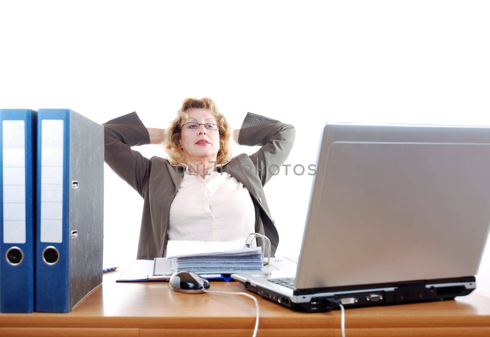 In the office
