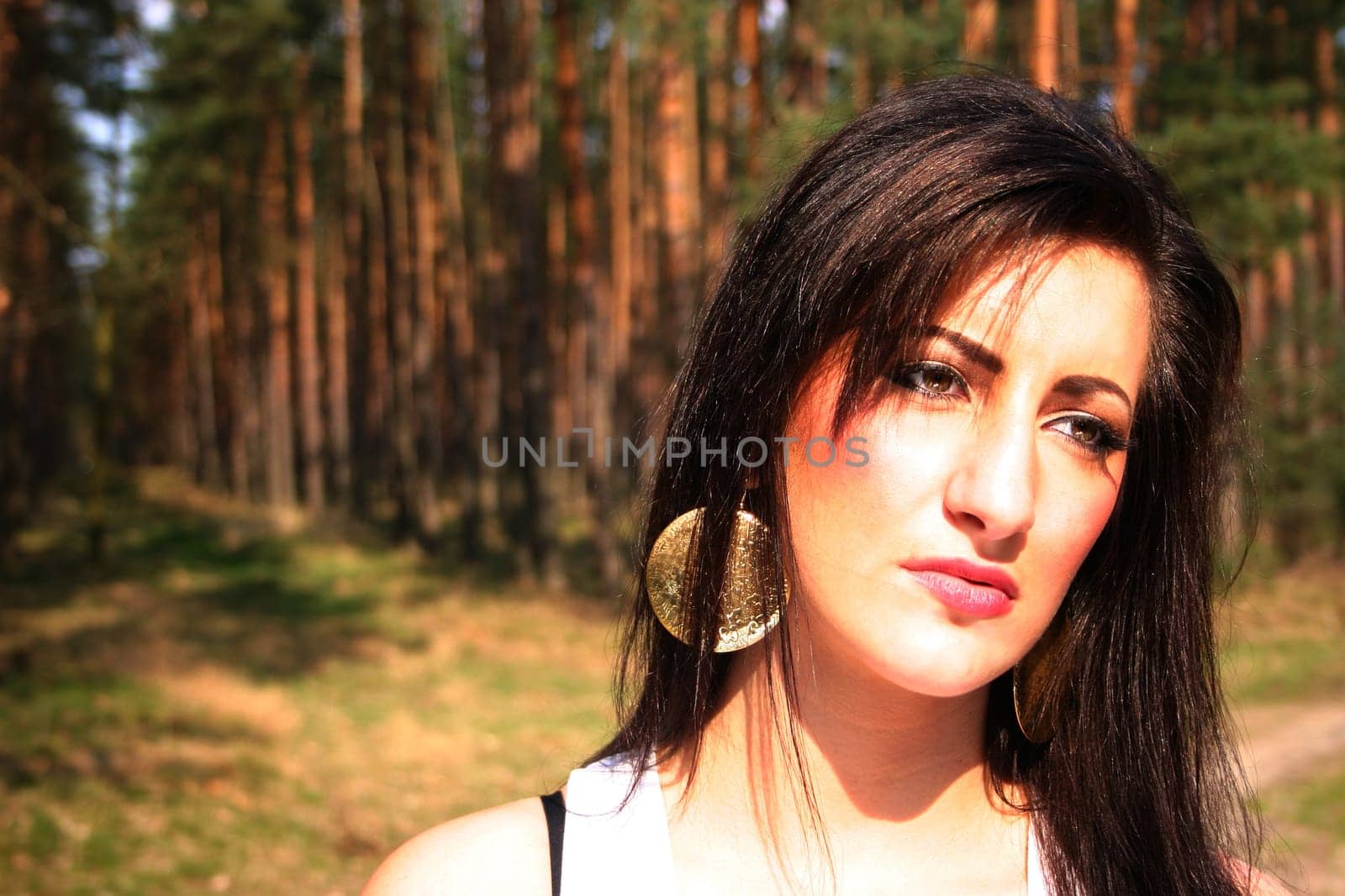 Girl in the woods