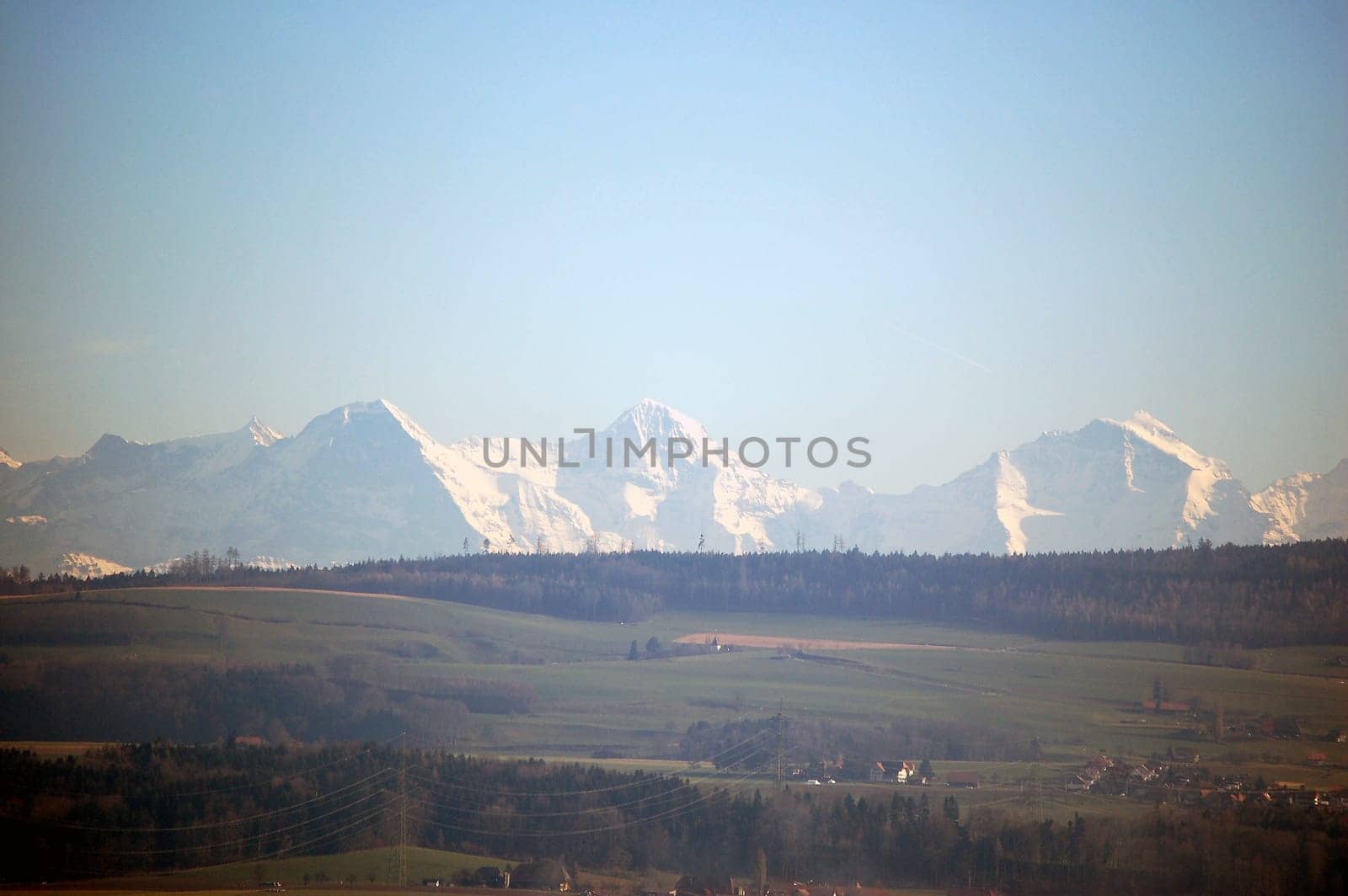 in winter when the visibility is good,you can see the Alps from the Seeland - as the crow flies about 80 km