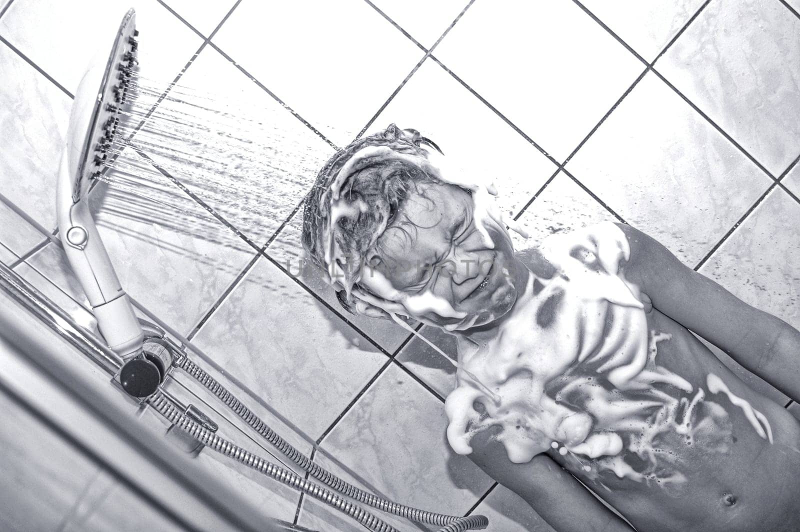 in the shower