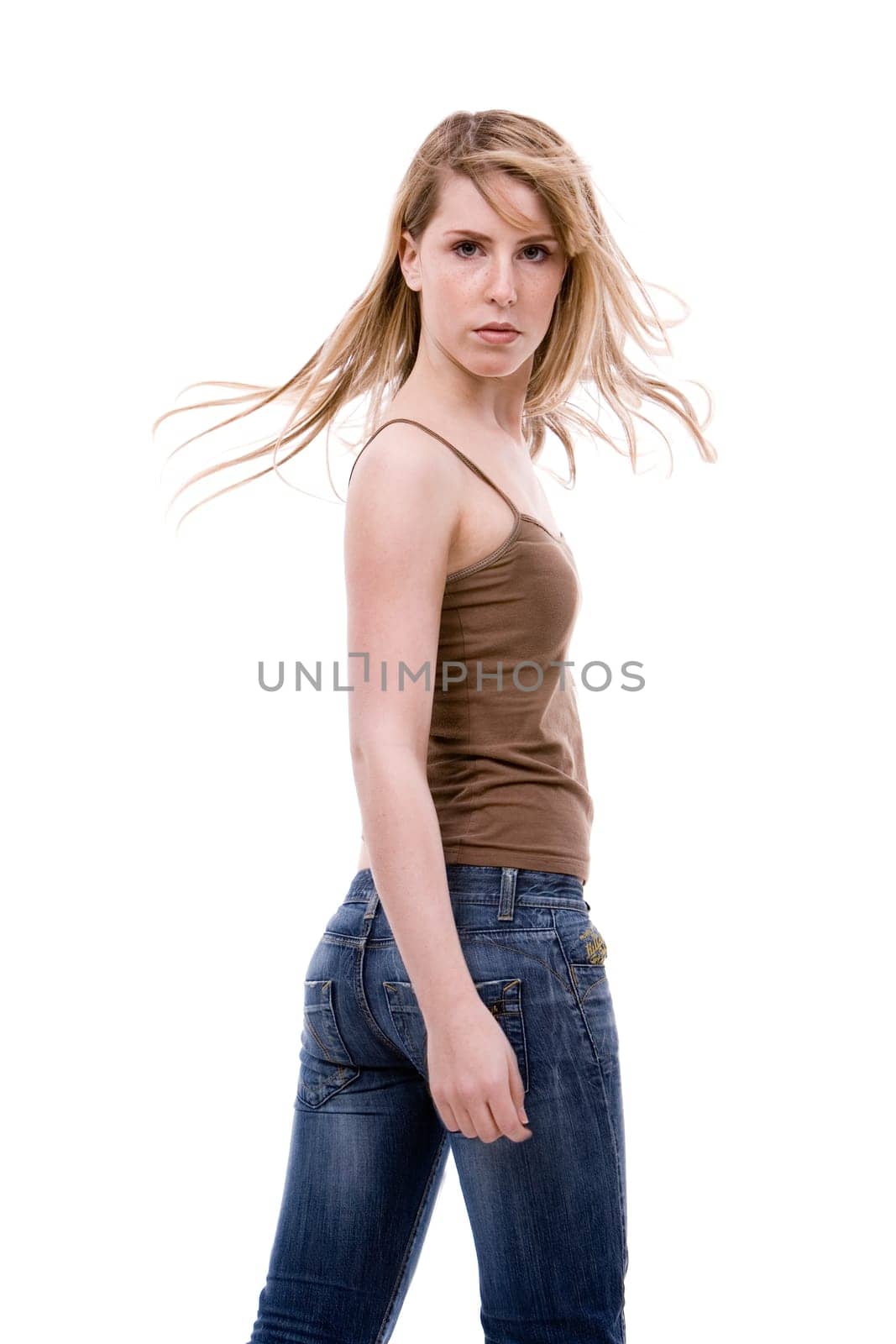 Teenage girl in casual clothes