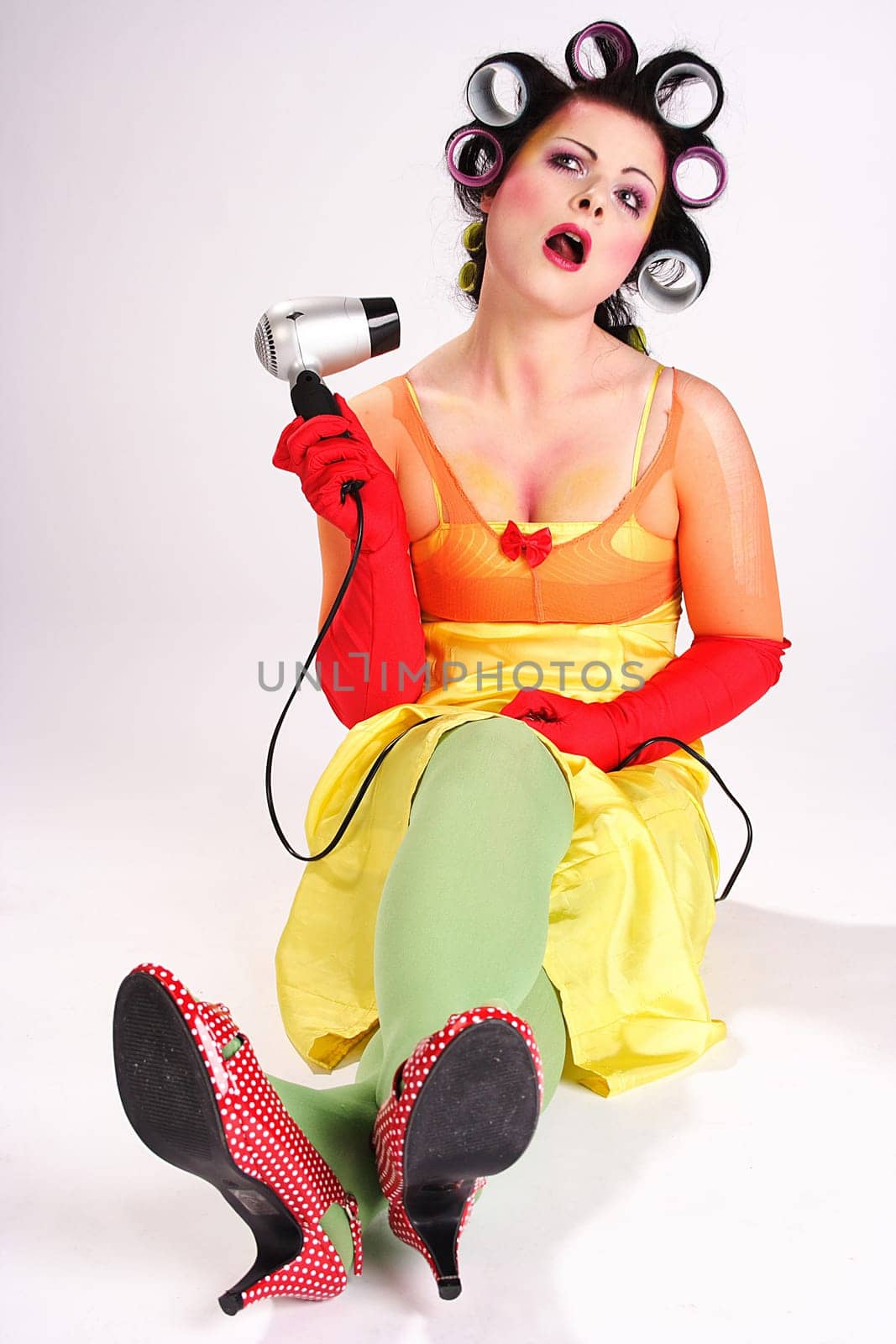 When blow-drying
