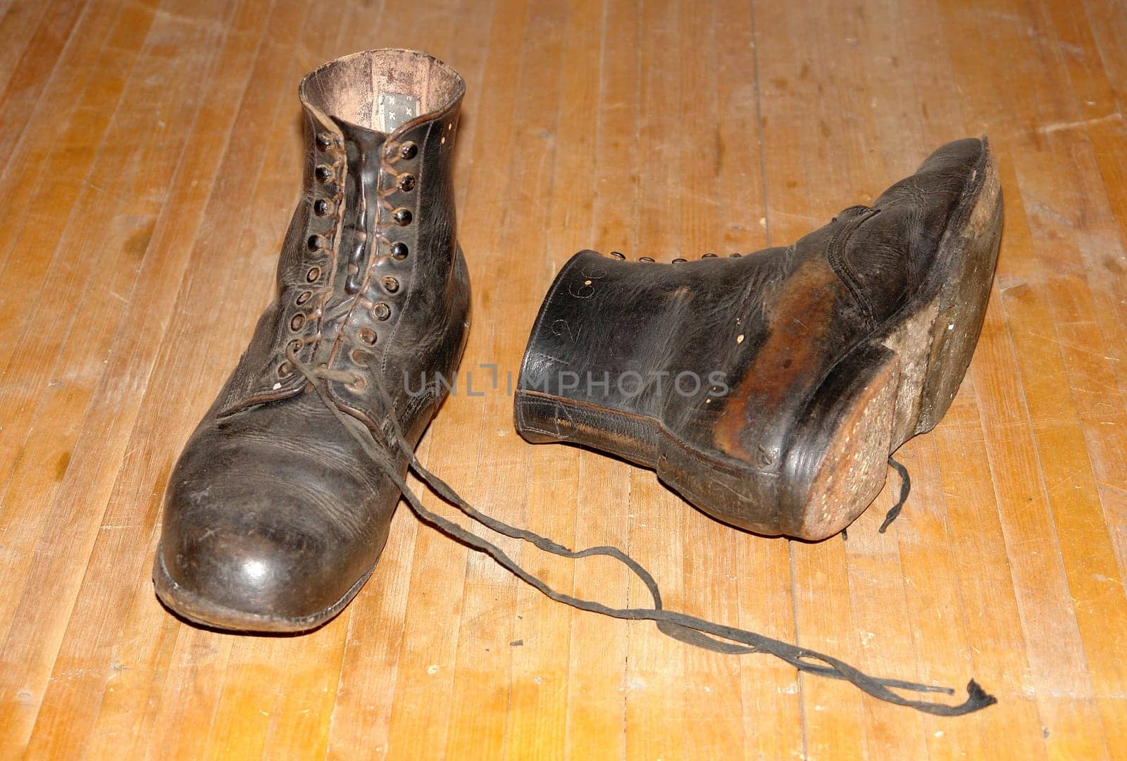 A pair of shoes from the Middle Ages seen in a museum in Bavaria :-)